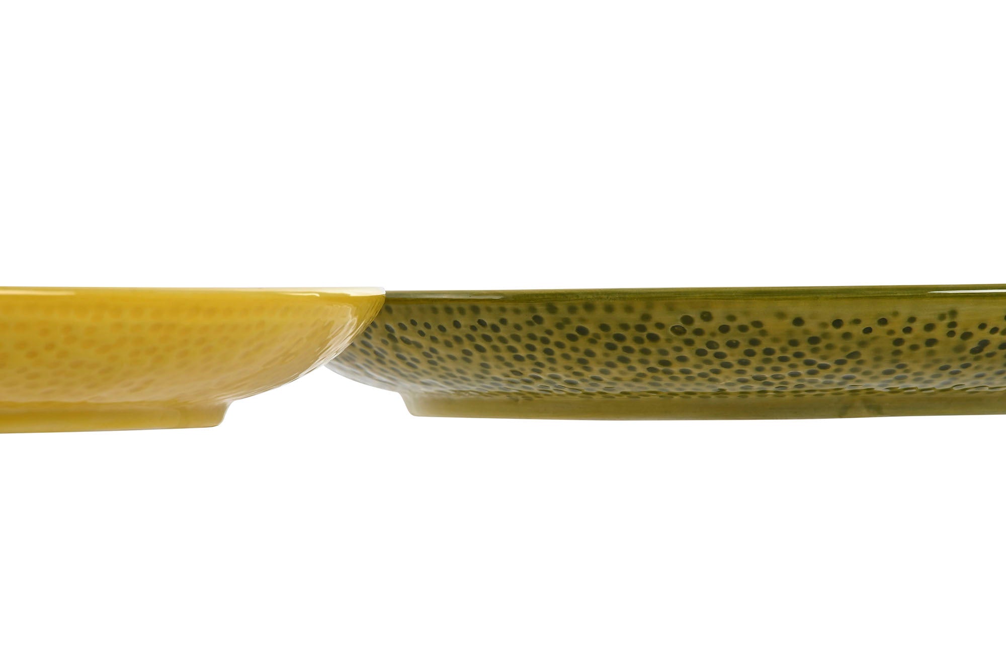 Stoneware Plate 22.5X22.5X2.5 Lemon 2 Assorted.