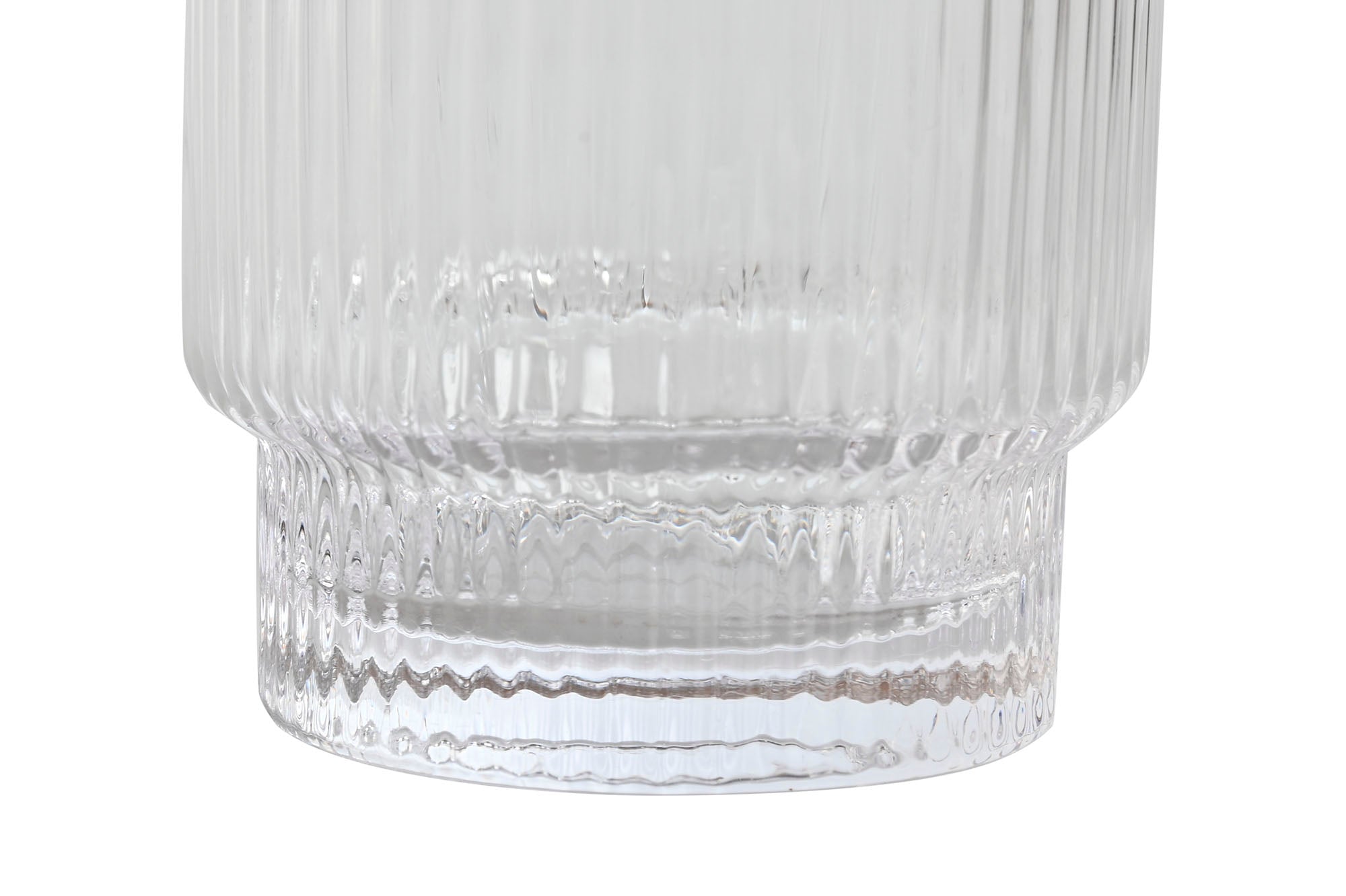 Vaso Set 6 Cristal 8X8X10 320Ml Rayado