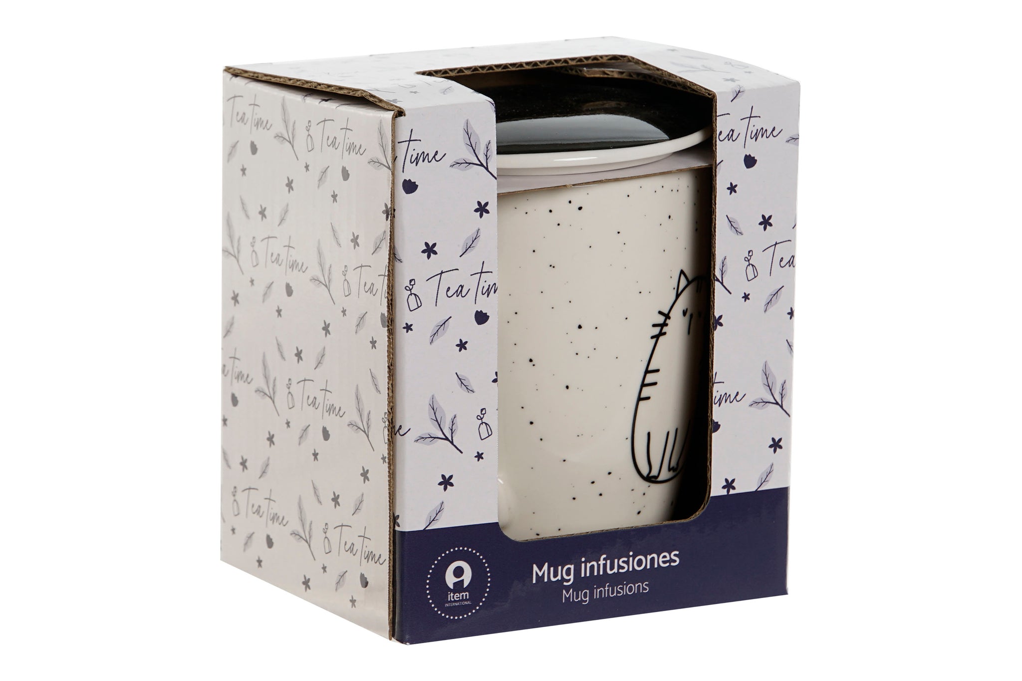 Mug Infusiones Porcelana 8,3X6X10,5 340Ml Caja Reg