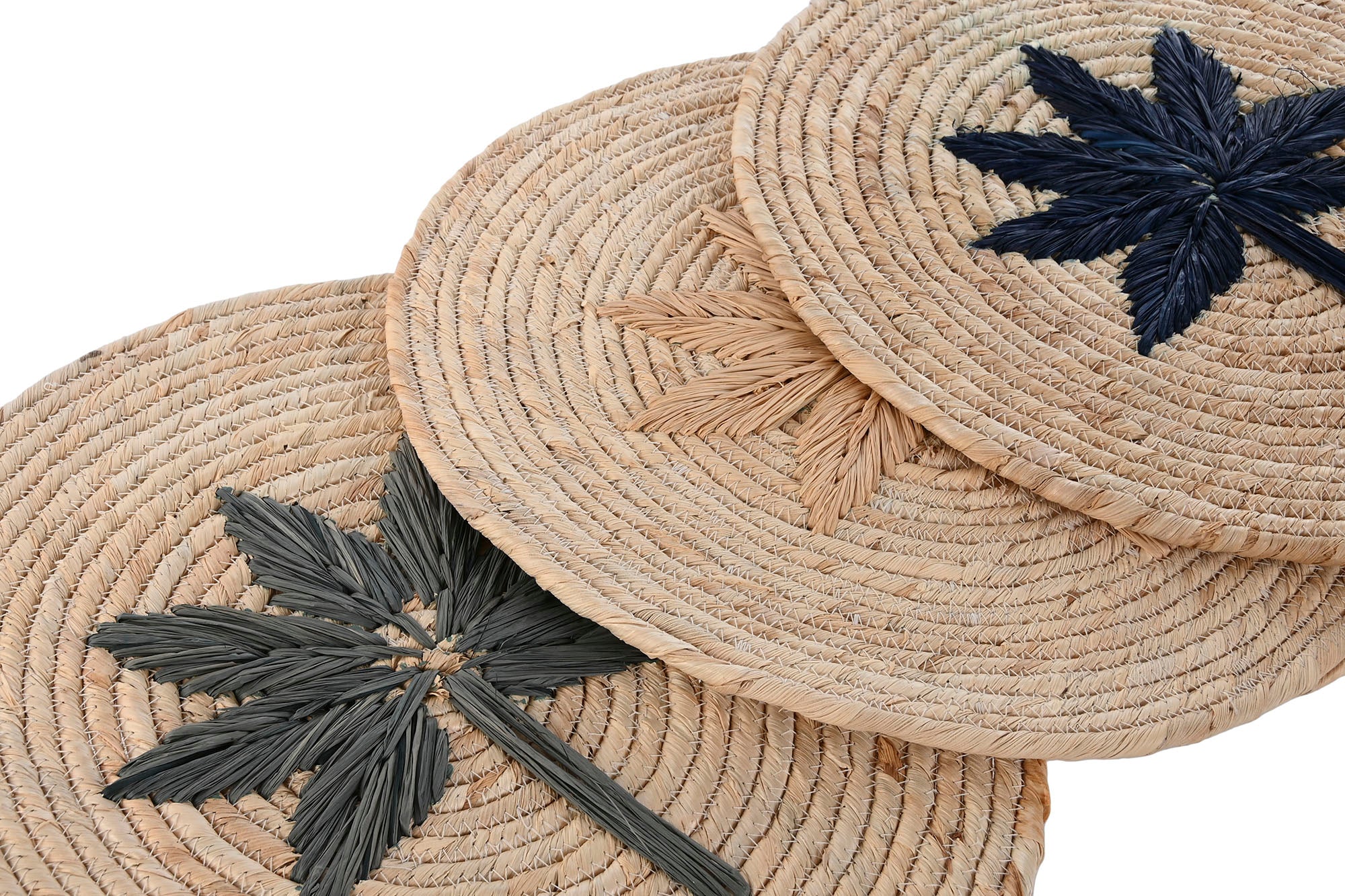Corn Fiber Trivet 35X35X1 Palm Tree 3 Assorted