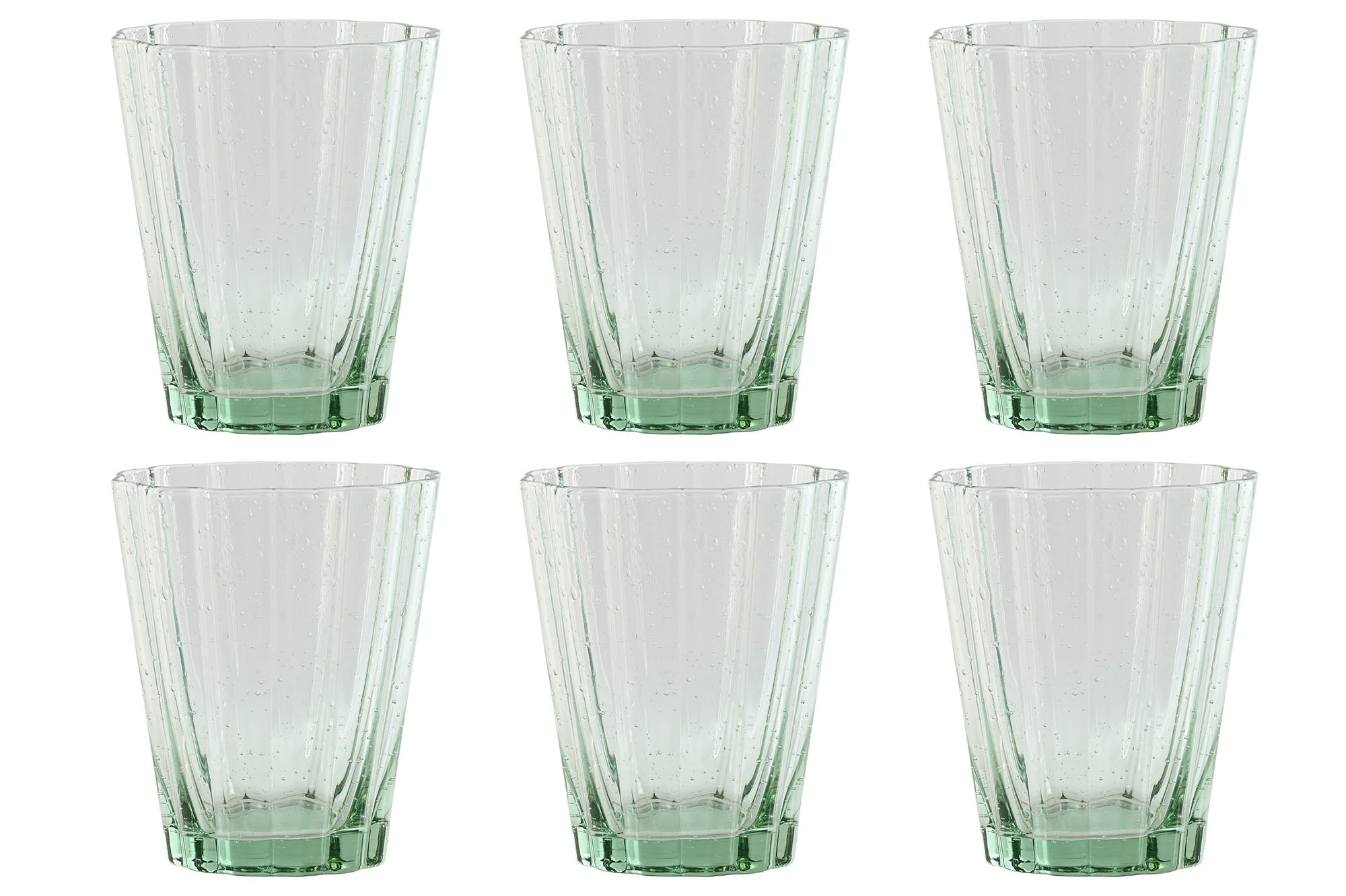 Vaso Set 6 Cristal 8,5X8,5X9,5 280Ml Burbujas