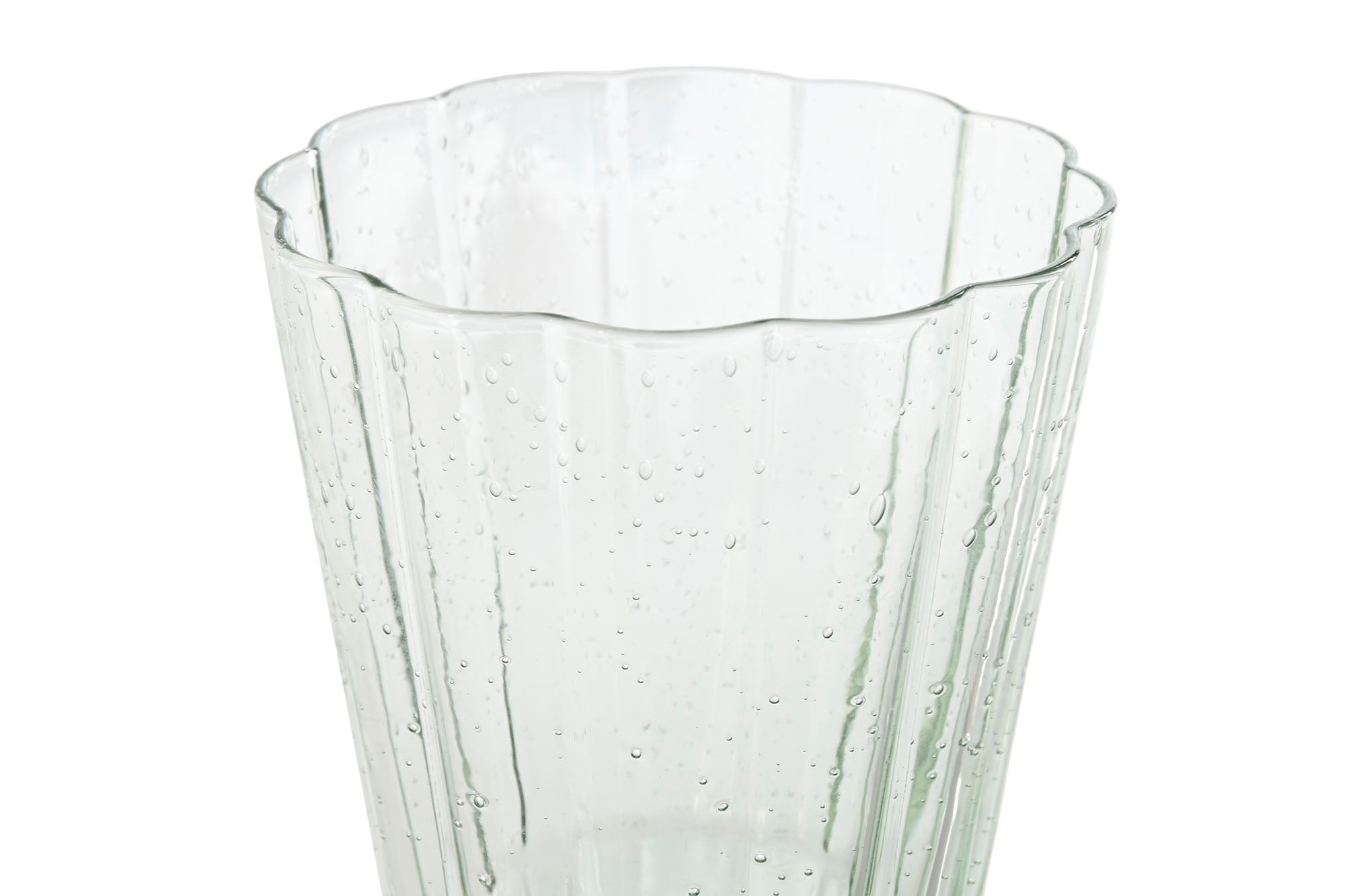 Glass Set 6 Crystal 8.4X8.4X16.4 285Ml Bubbles