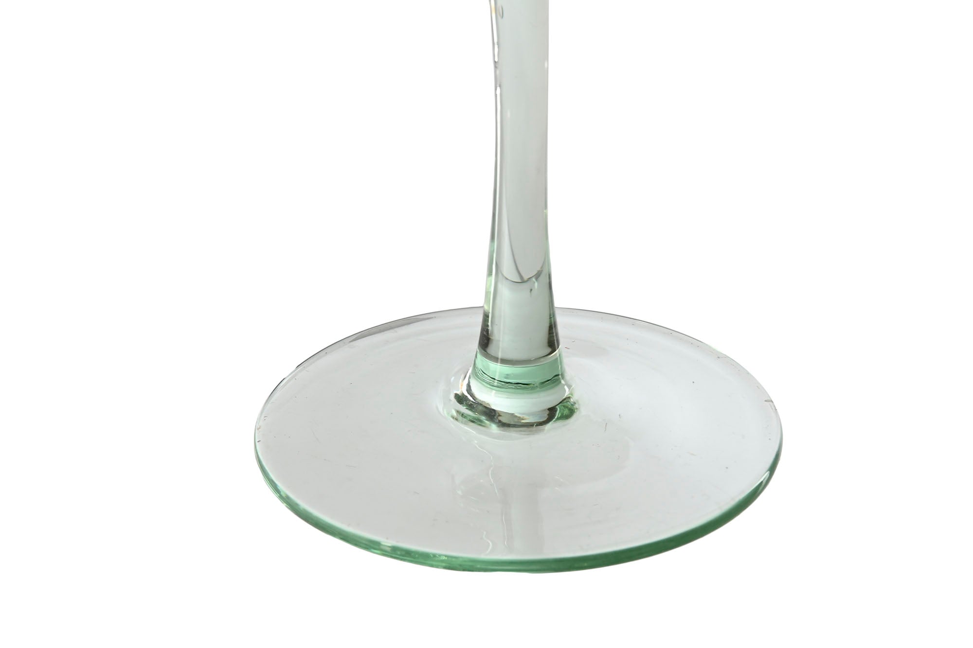 Glass Set 6 Crystal 6X6X23.7 230Ml Green Bubbles