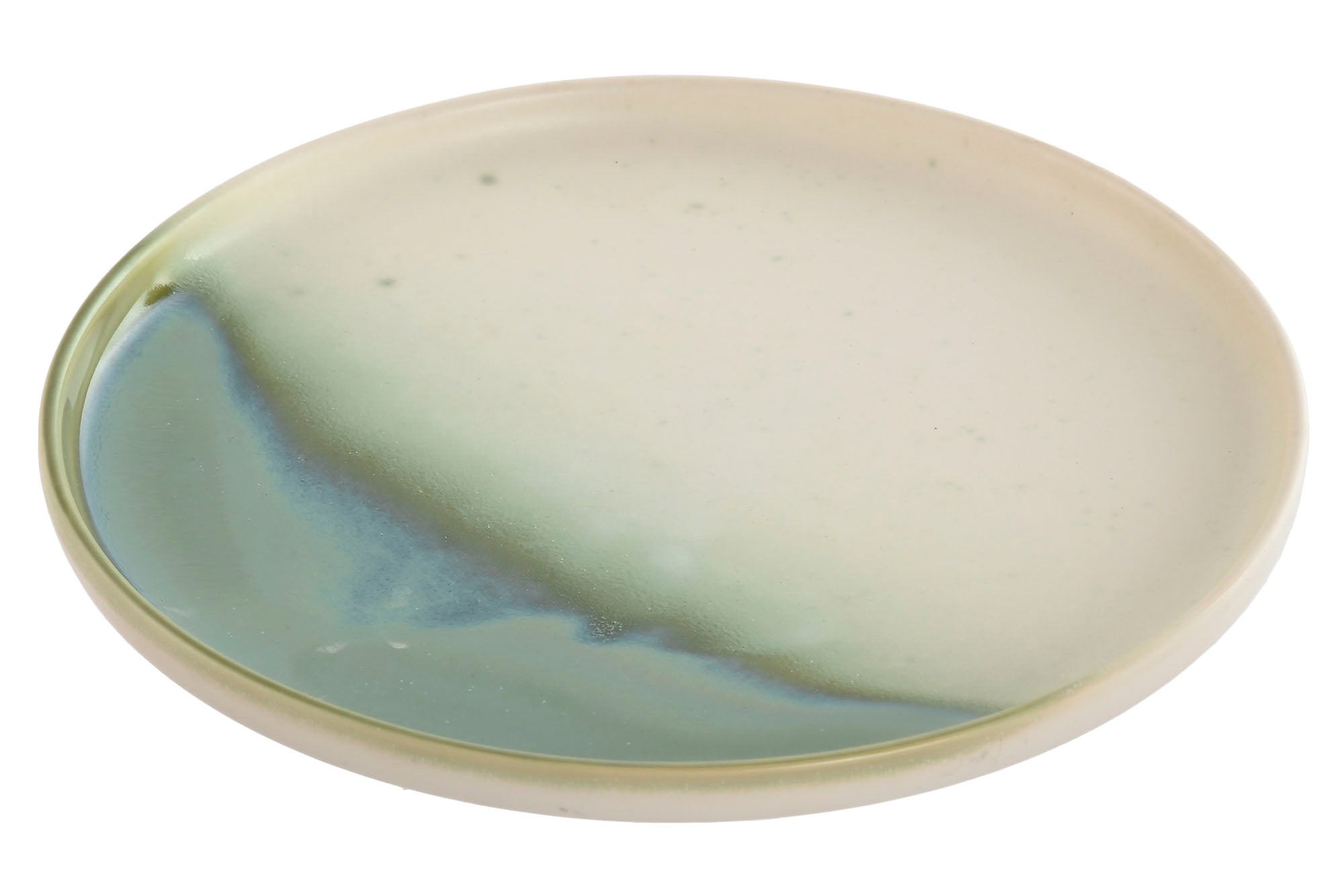 Plato Porcelana 20X20X2 Jade Verde