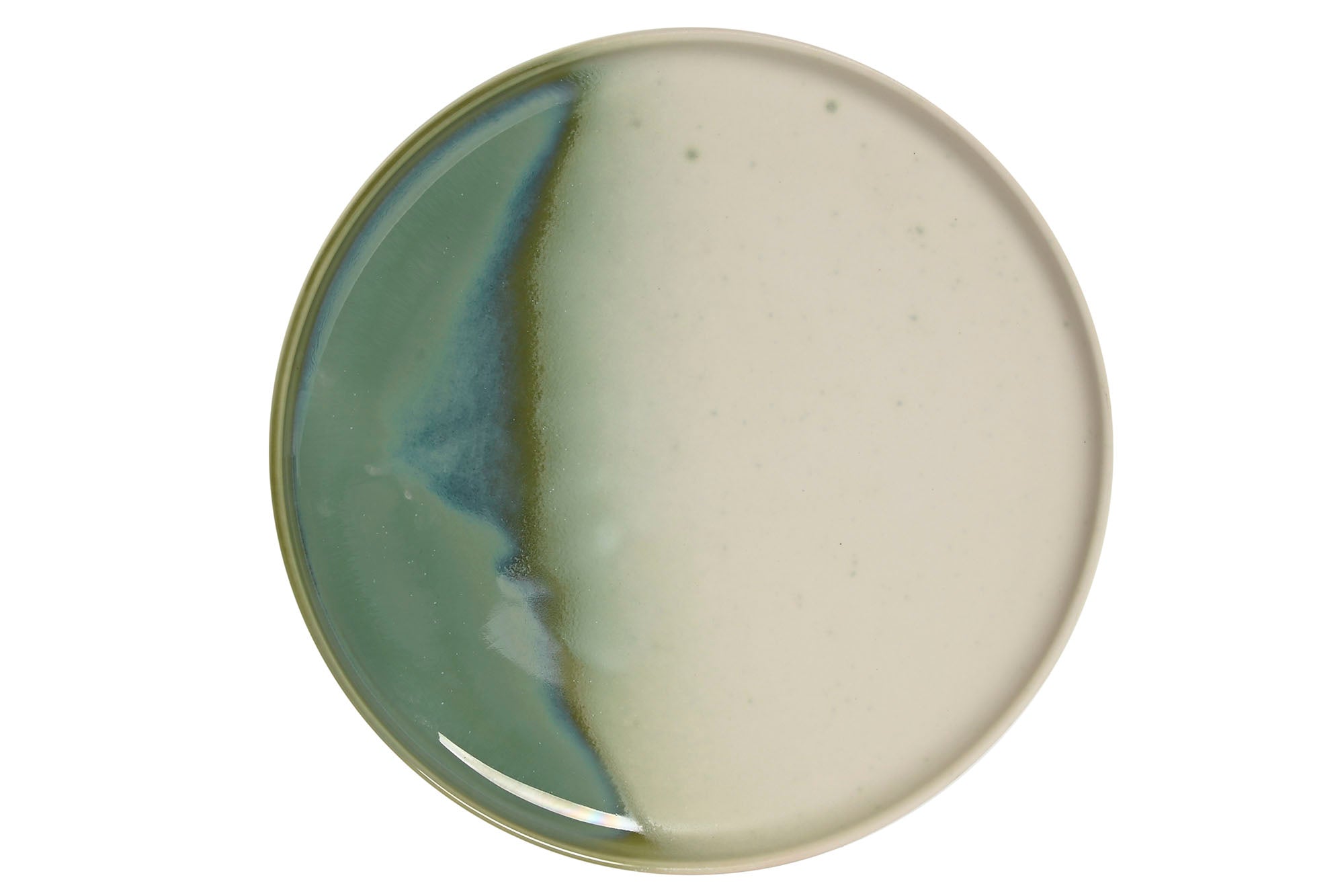 Plato Porcelana 20X20X2 Jade Verde