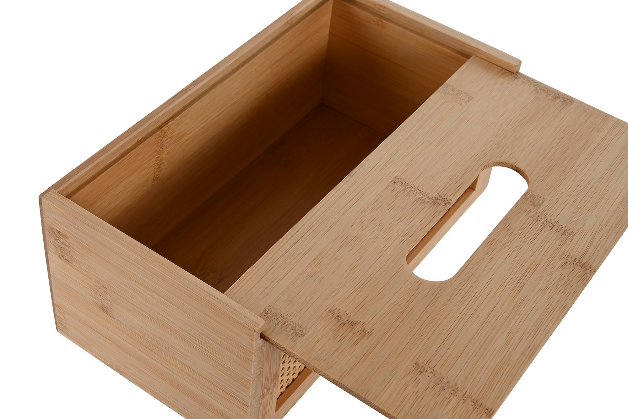 Caja Pañuelos Bambu Ratan 25X13X10 Natural