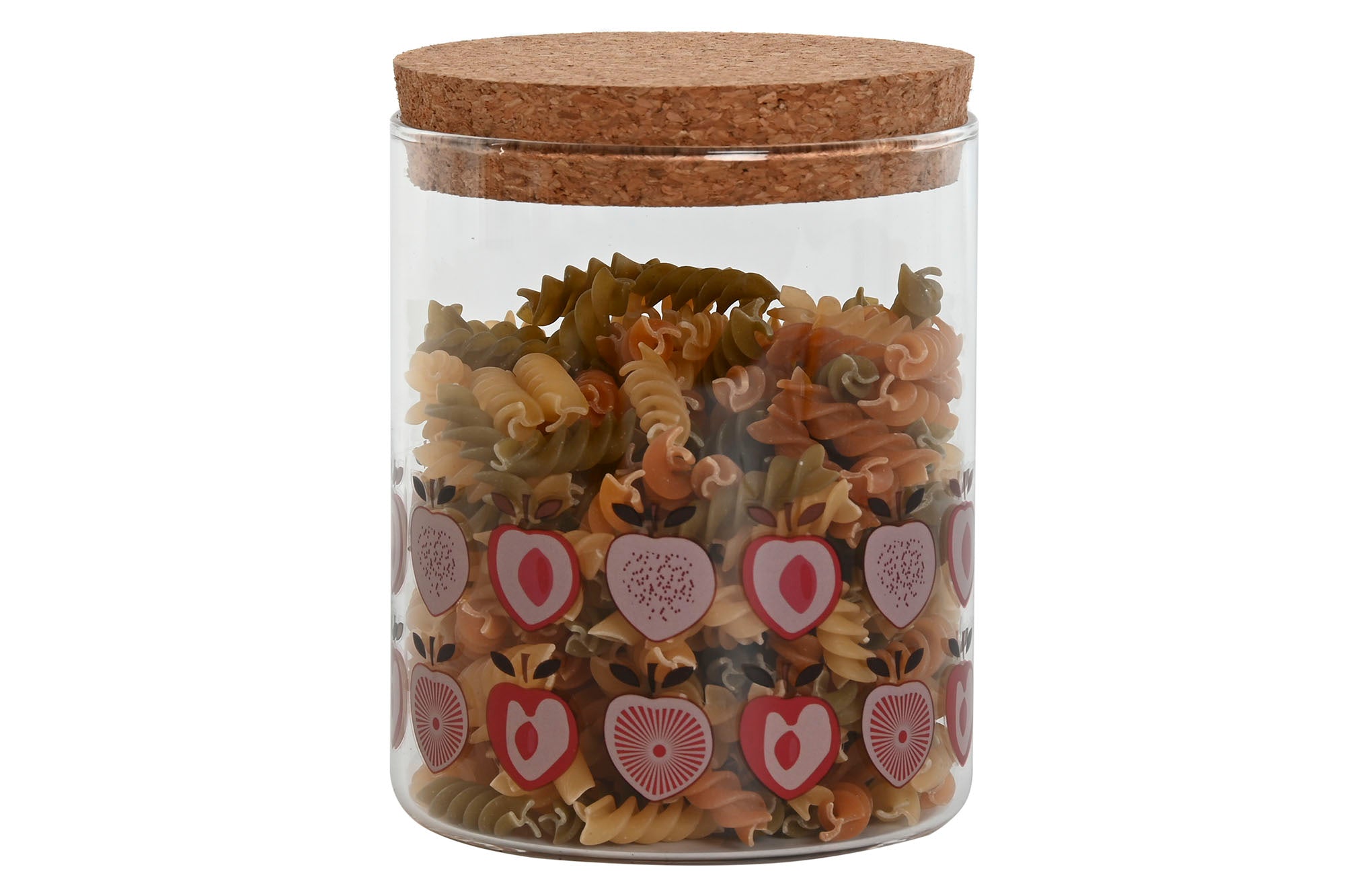 Borosilicate Jar 10X10X13 700Ml Fruit 4 Assortment.