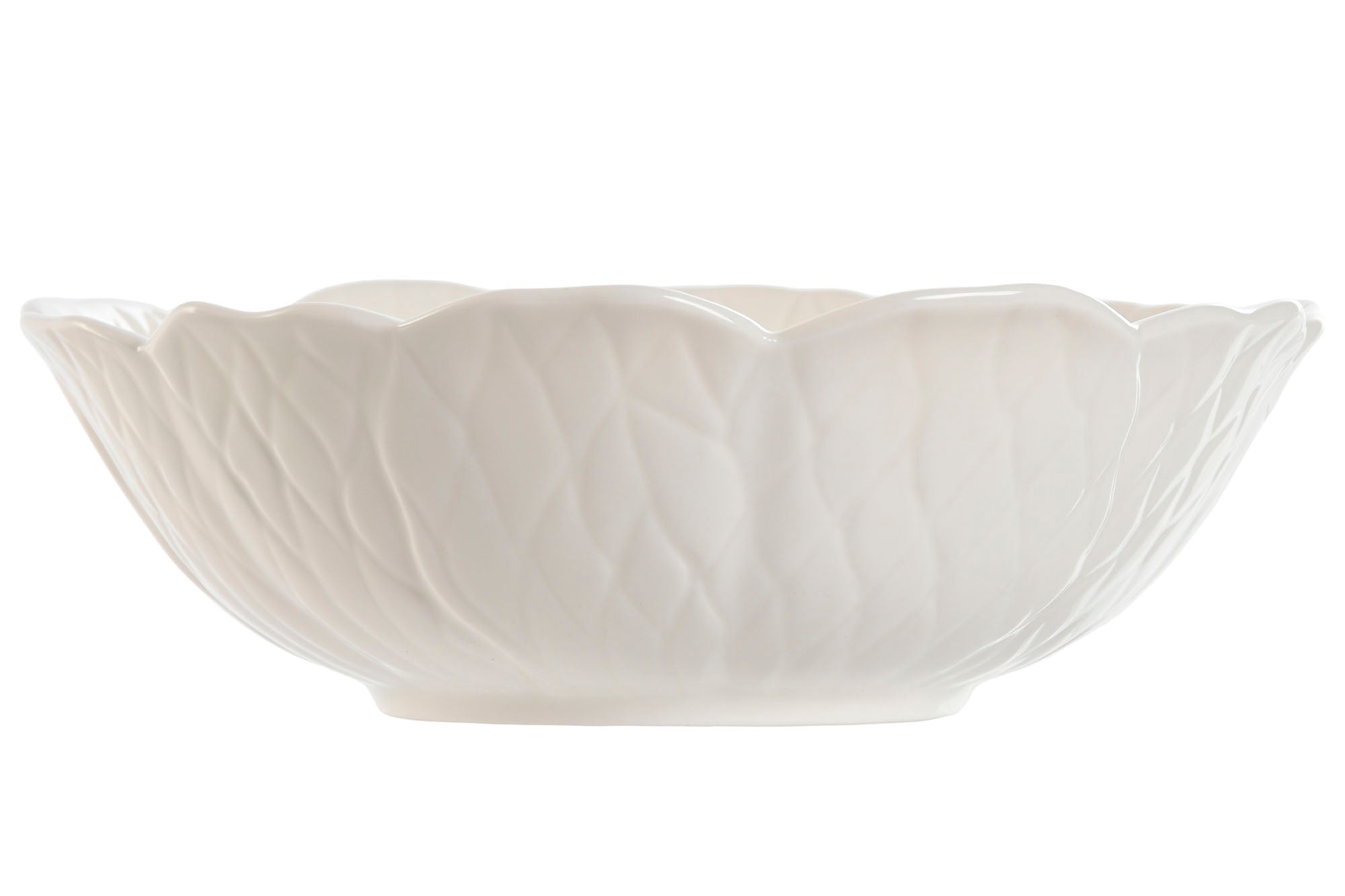 Bol Porcelana 18,5X18,5X6,4 Margarita Blanco