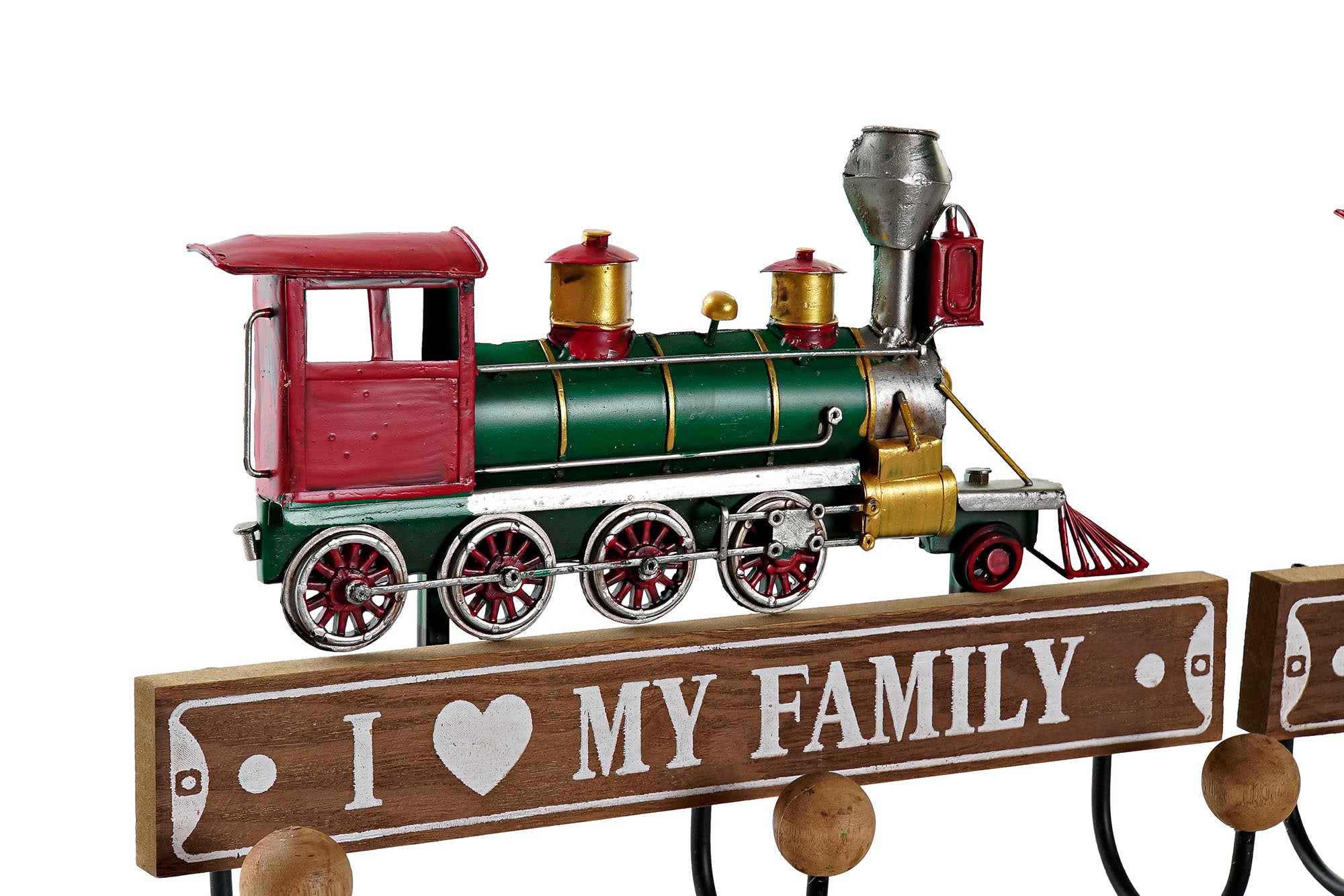 Metal MDF Wall Coat Rack 29X8X20 3 Assorted.
