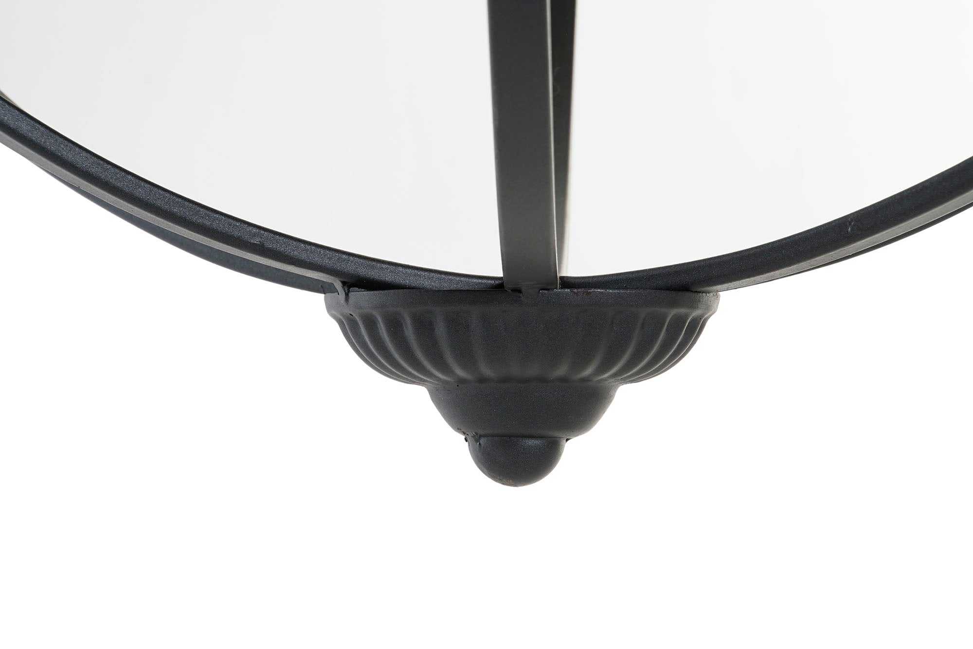 Portavela Metal Cristal 60X60X73 Negro