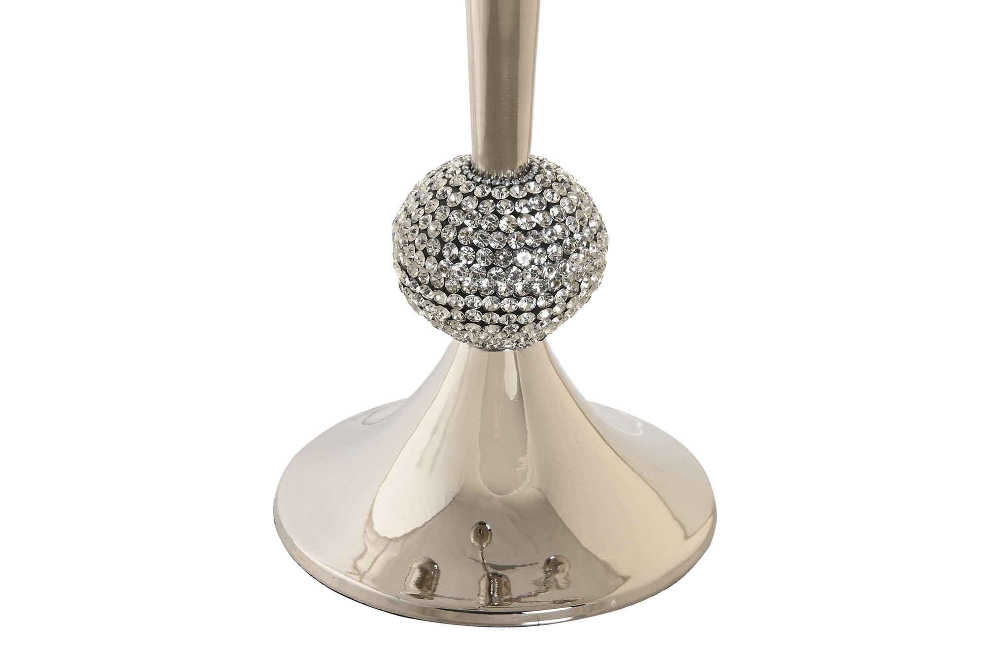 Candelabro Aluminio Acrilico 30X30X47 Cromado