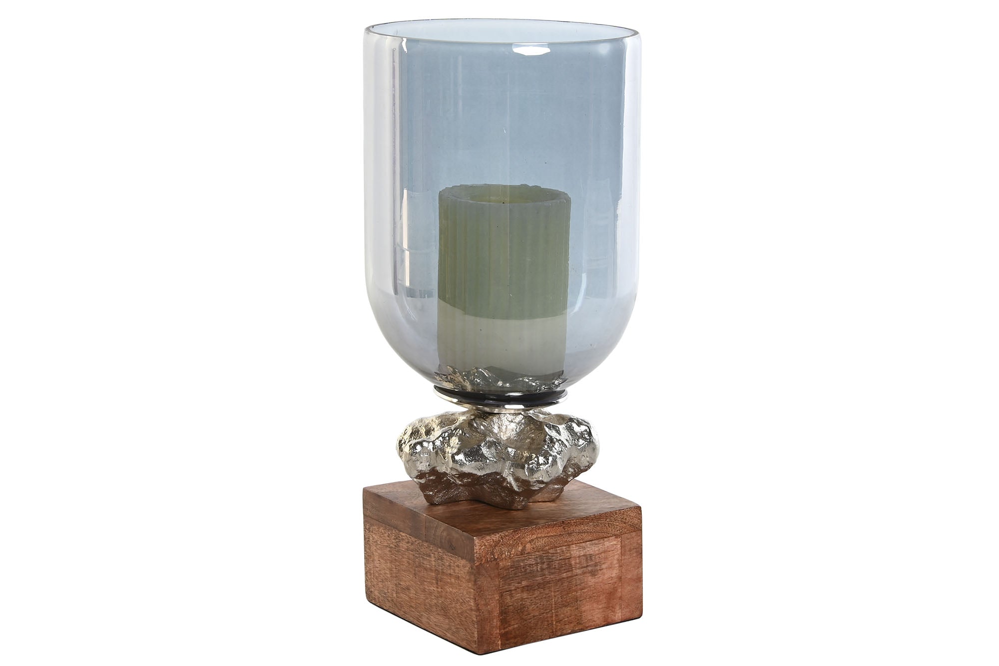 Portavela Cristal Aluminio 16,5X16,5X38,5
