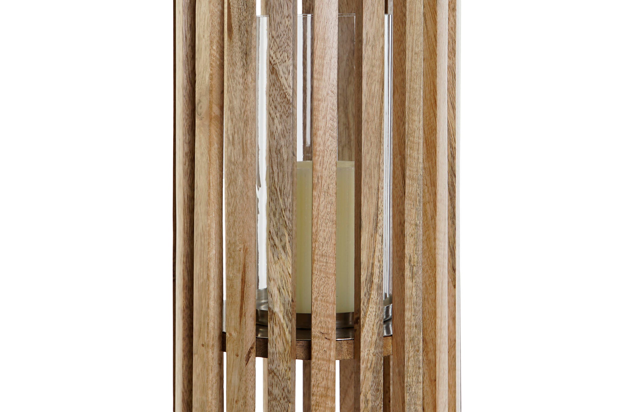 Crystal Handle Candle Holder 20X20X74 Natural Brown