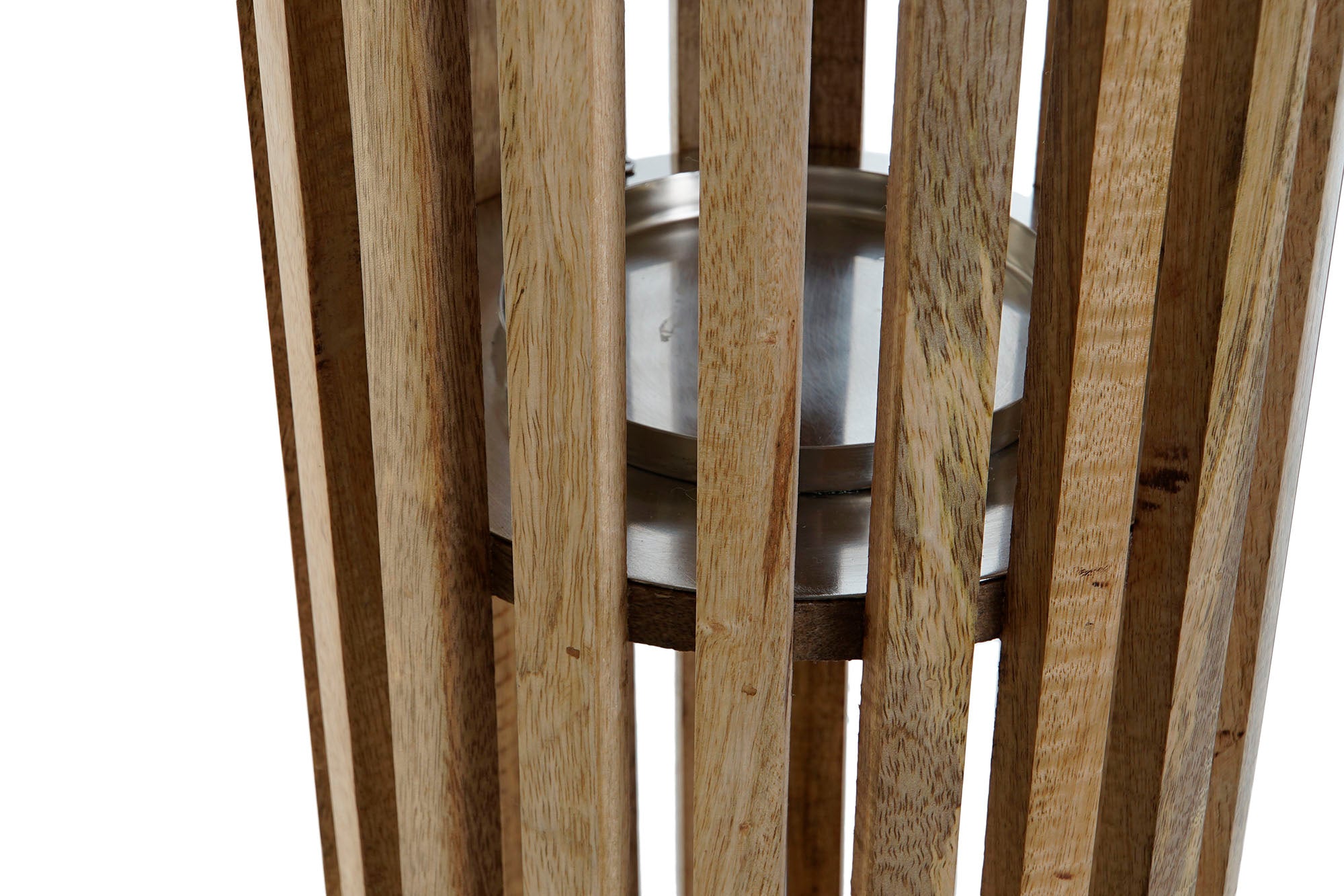 Crystal Handle Candle Holder 20X20X74 Natural Brown