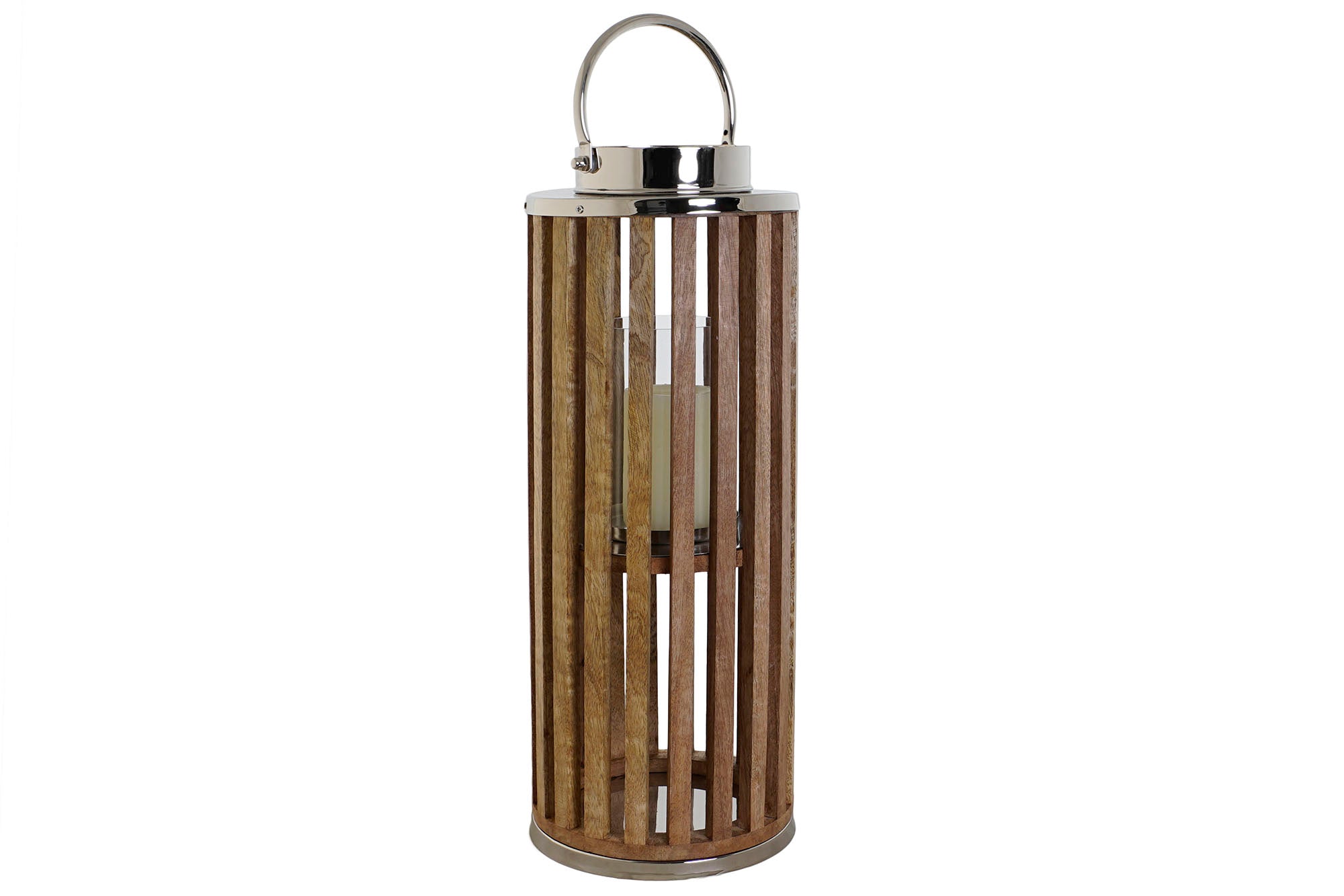 Crystal Handle Candle Holder 20X20X51 Natural Brown