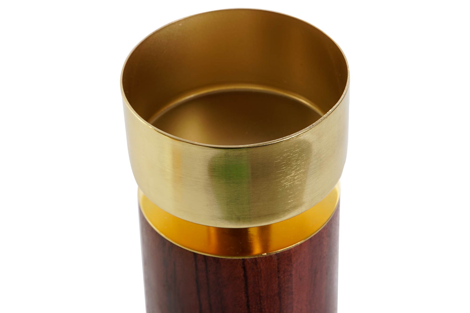 Portavela Acacia Aluminio 8X8X18 Marron