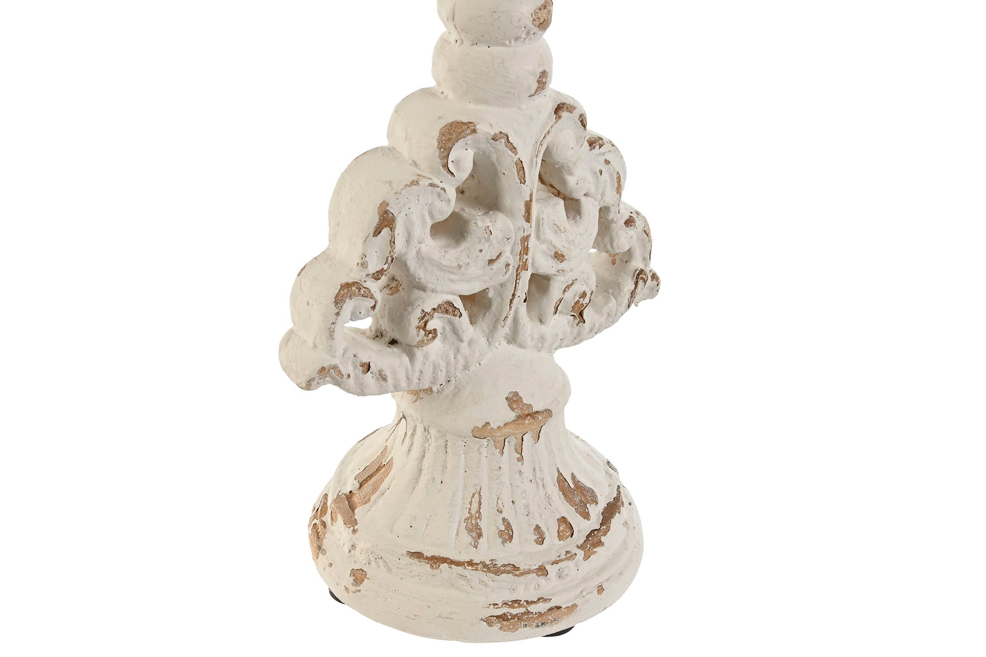 Portavela Resina 18X18X50 Blanco