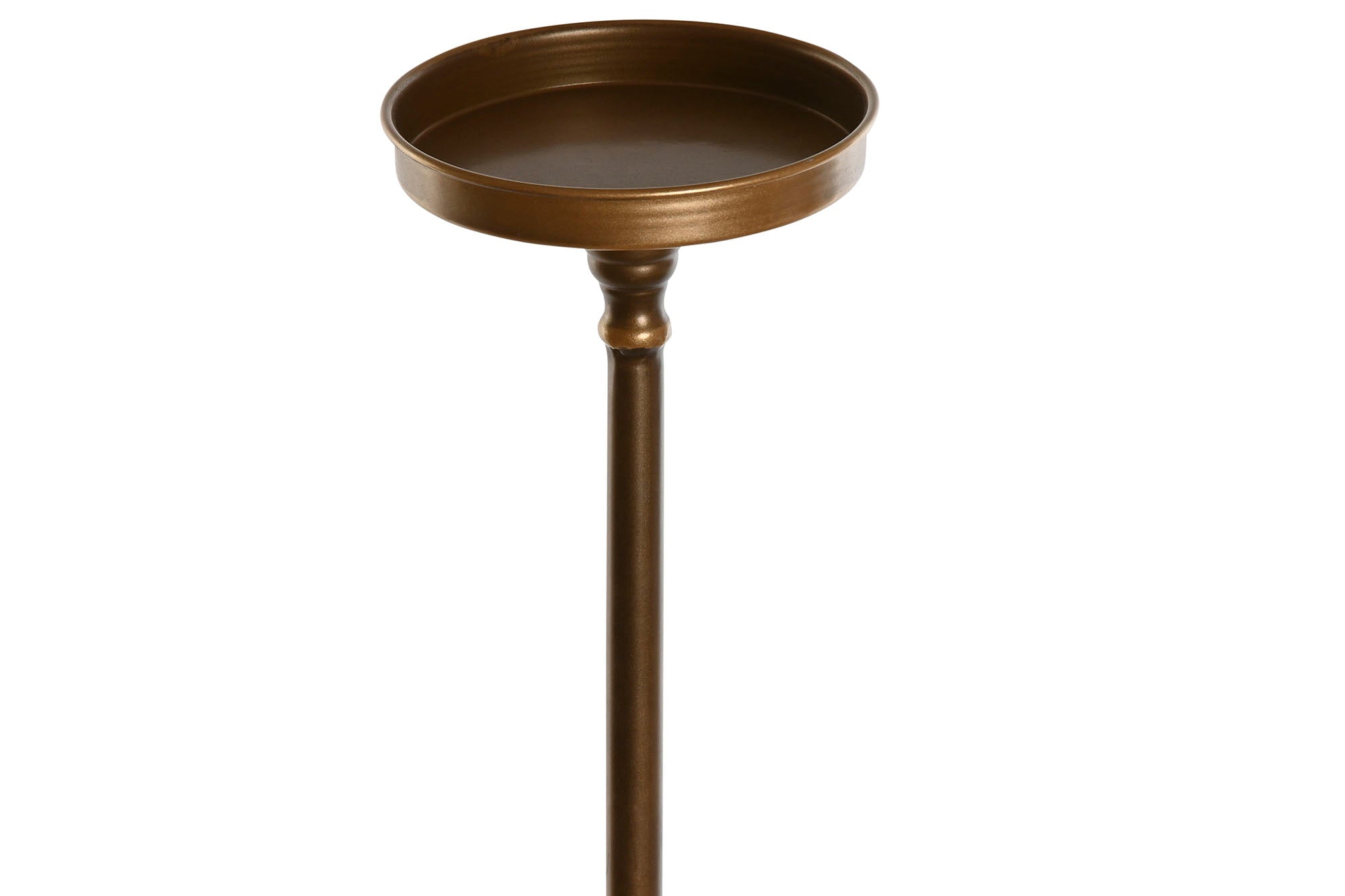 Portavela Metal 21X21X98 Trompeta Dorado