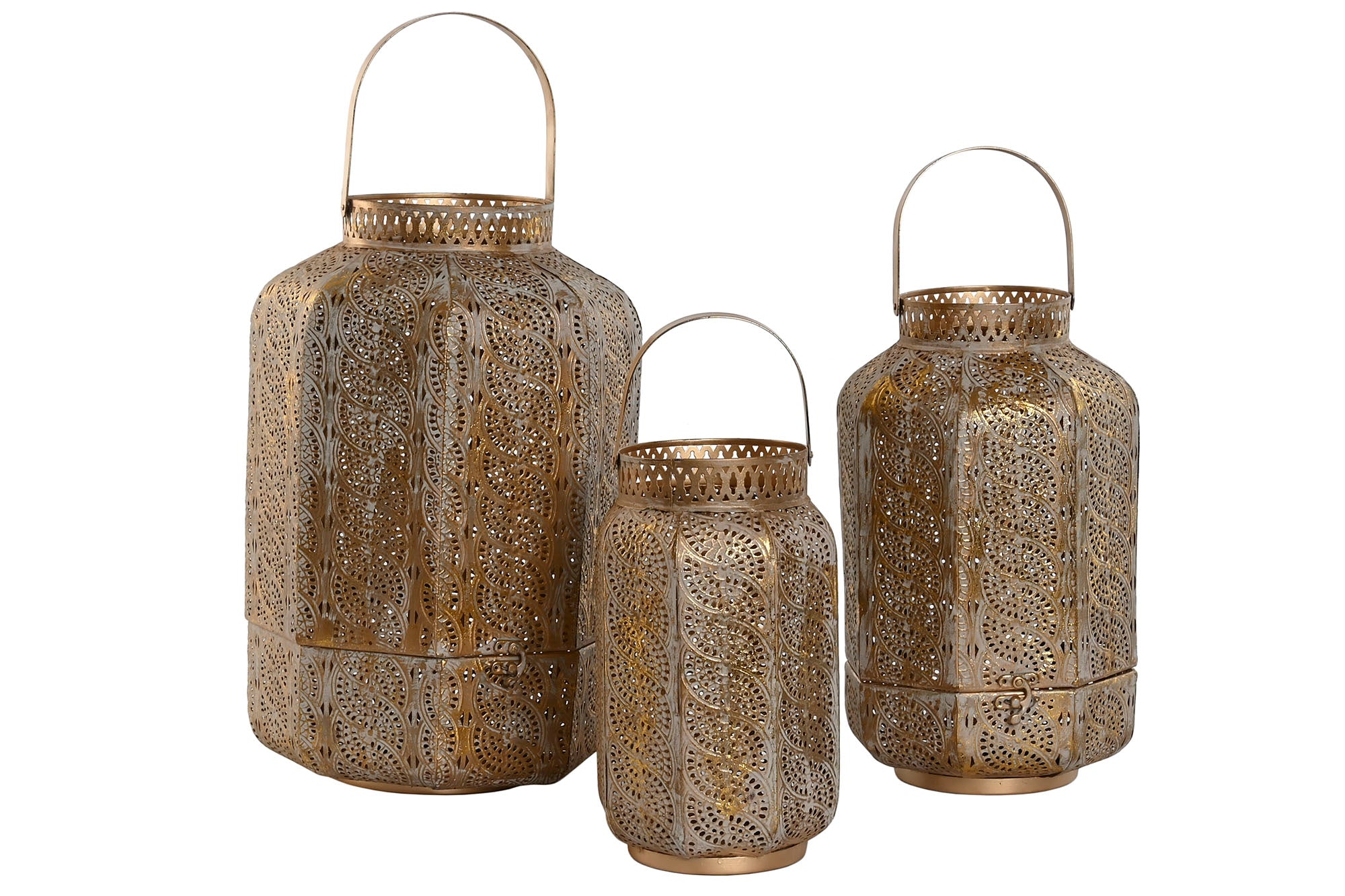 Portavela Set 3 Metal 25X25X40 25Cm/33Cm