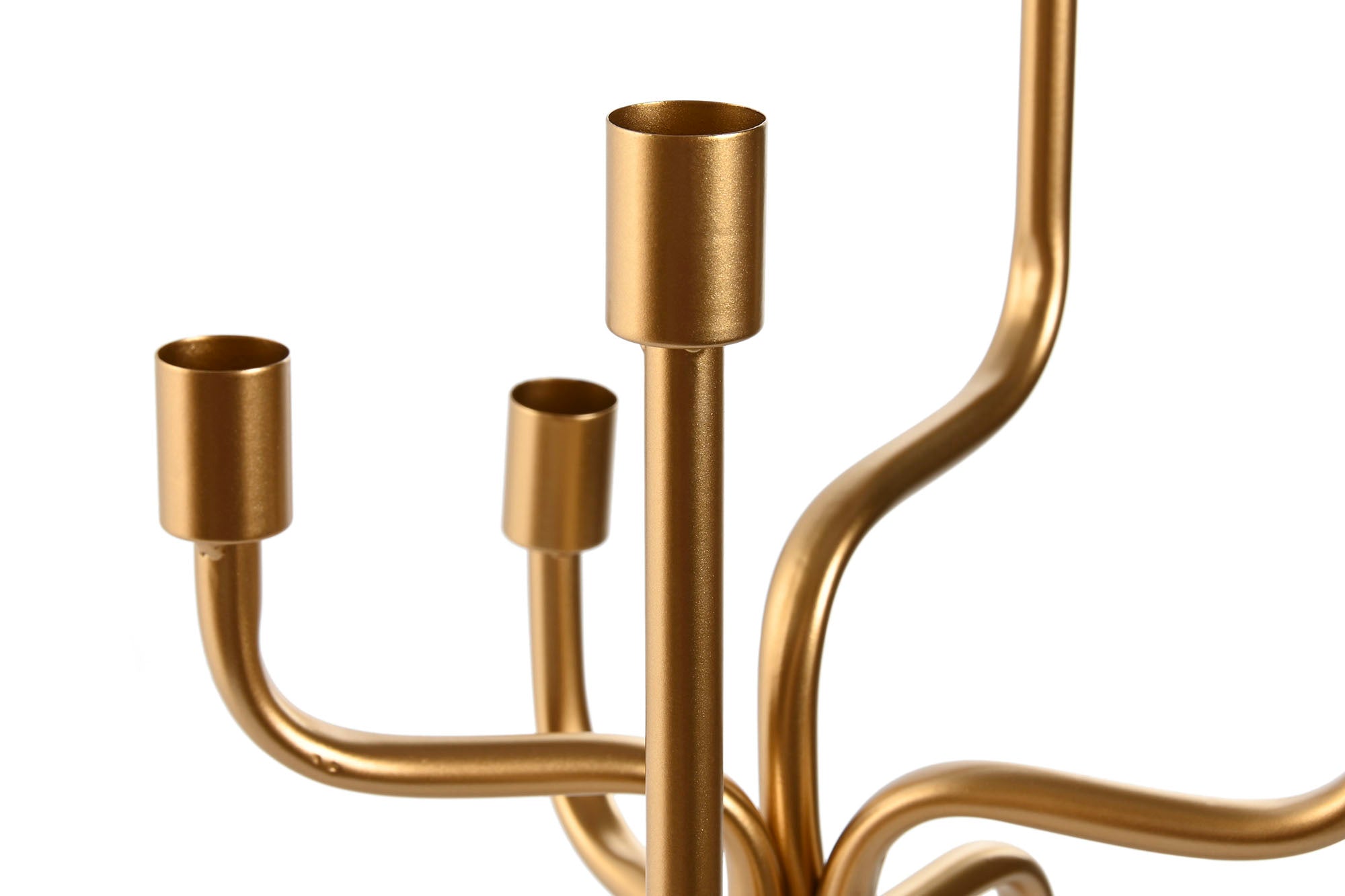 Candelabro de Metal 25X25X51 5 Velas Douradas