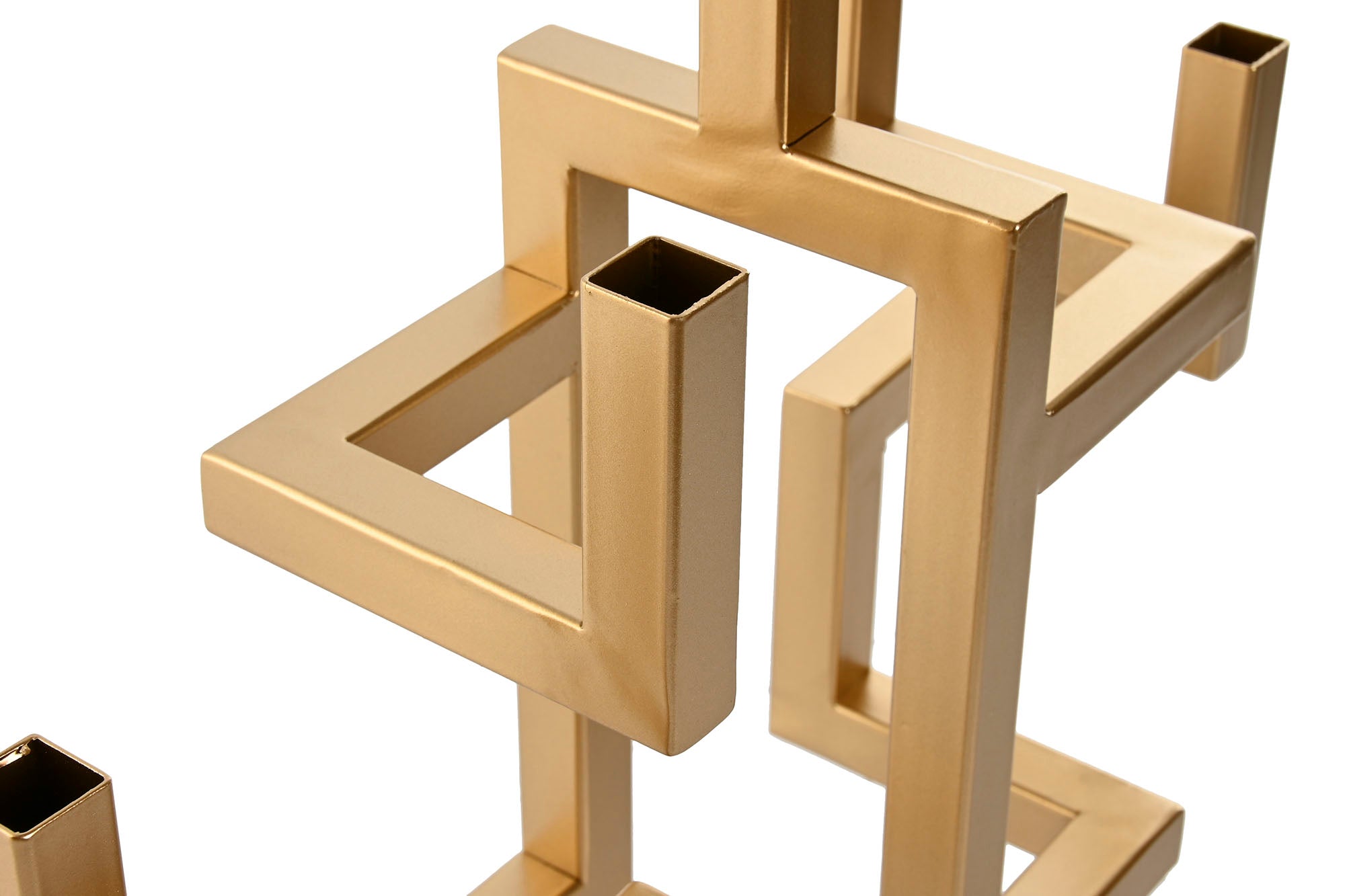 Metal Candlestick 38X12X29 Golden