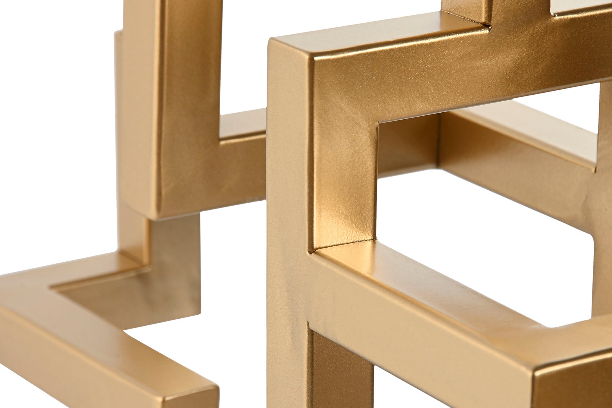 Castiçal de Metal 38X12X29 Dourado