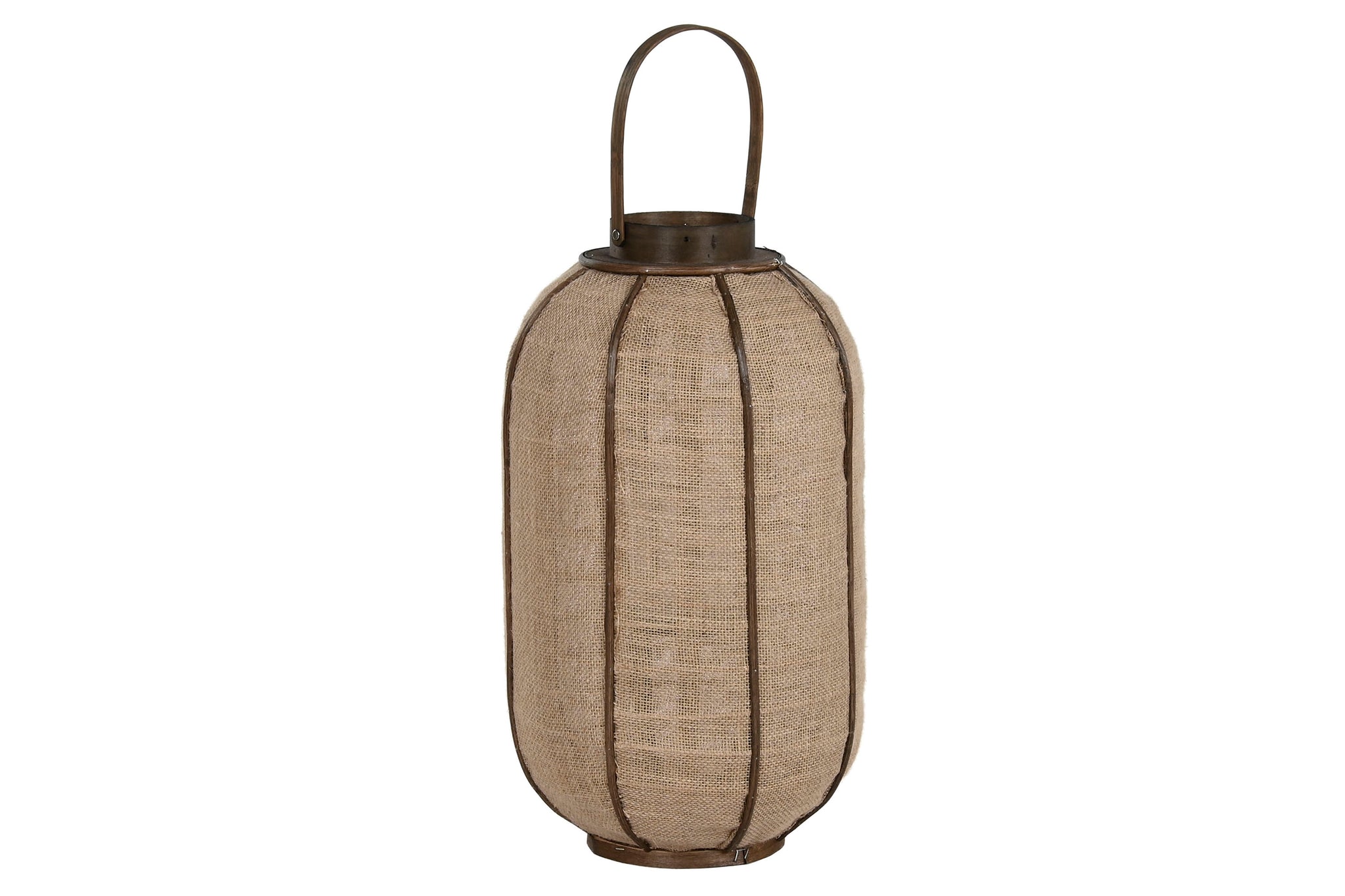 Jute Bamboo Candle Holder 31.5X31.5X69 Natural