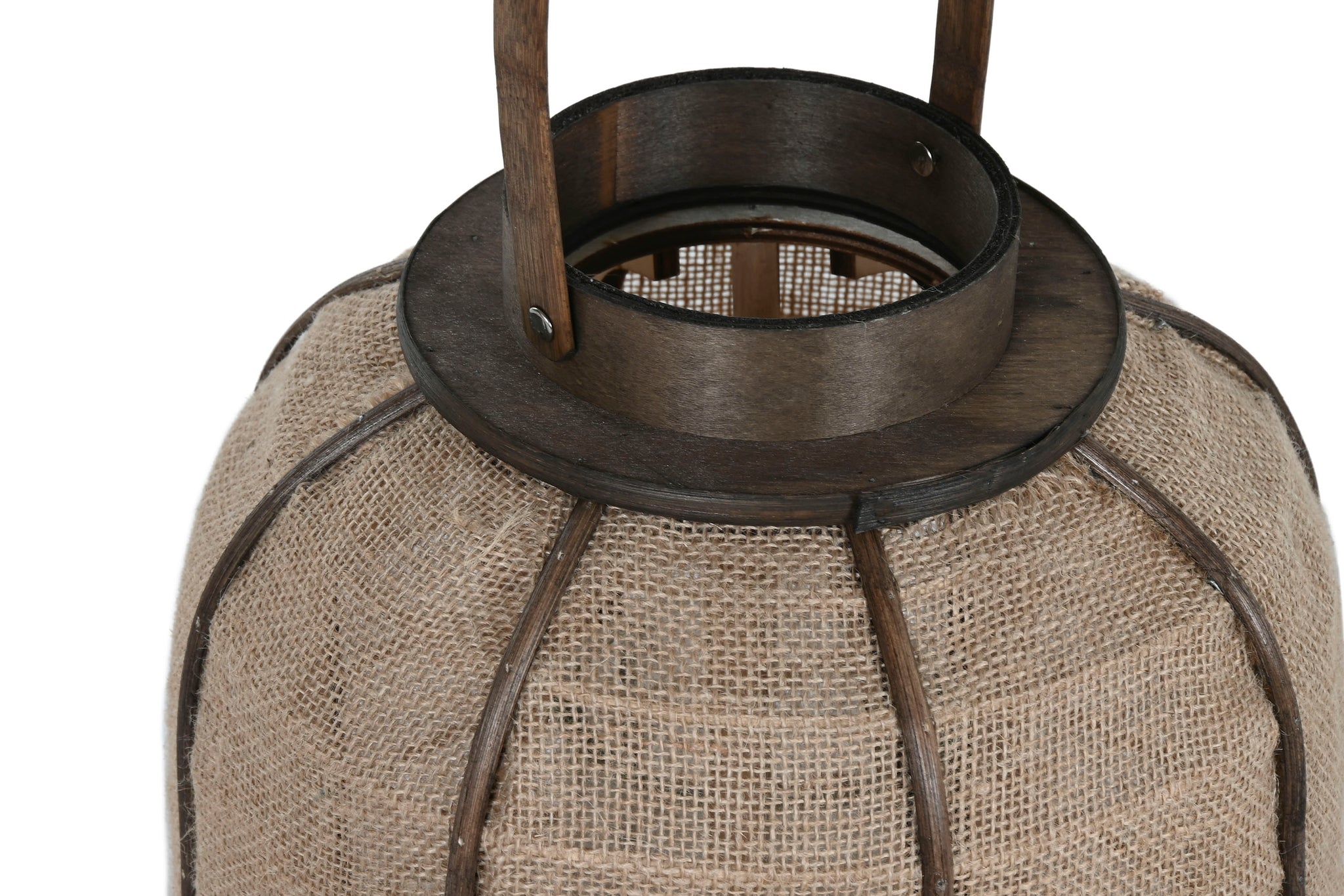 Jute Bamboo Candle Holder 29.5X29.5X62 Natural
