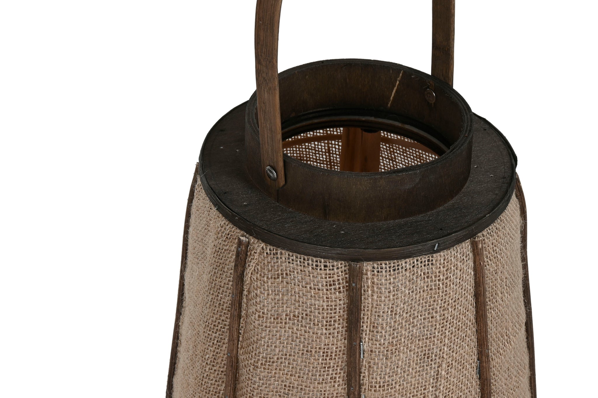 Jute Bamboo Candle Holder 33.5X33.5X81 Natural