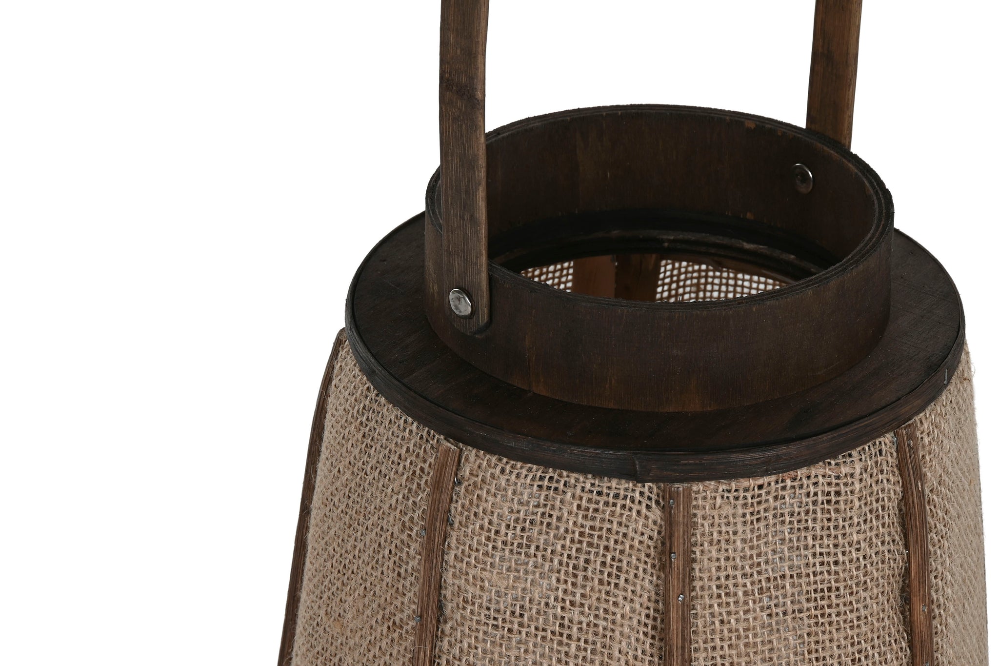Jute Bamboo Candle Holder 30.5X30.5X73 Natural