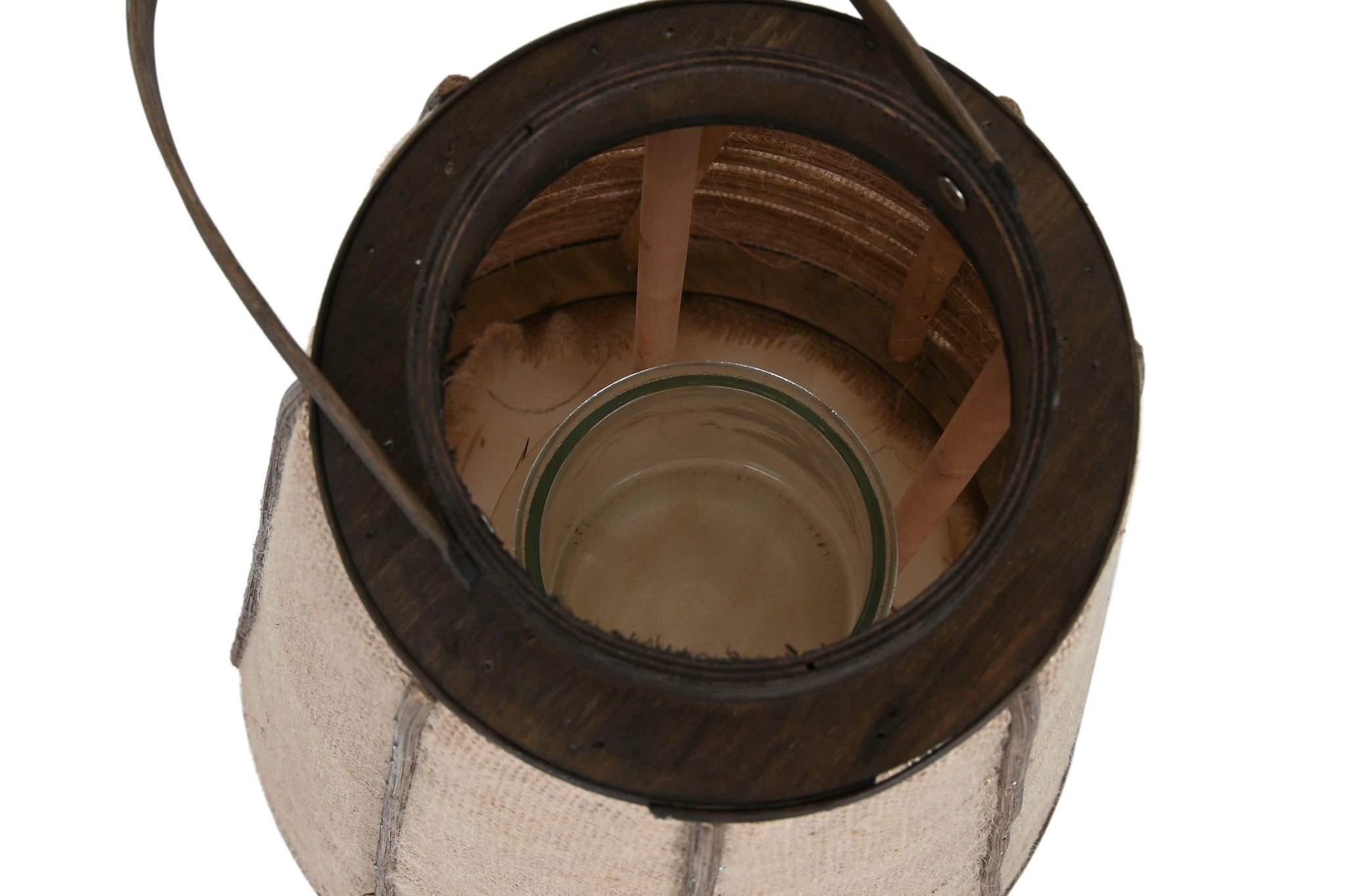Jute Bamboo Candle Holder 30.5X30.5X73 Natural
