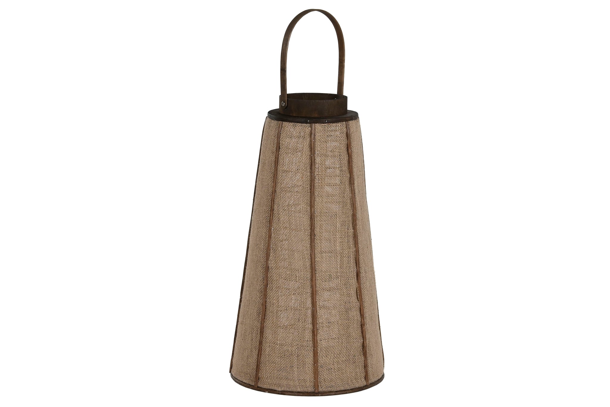 Jute Bamboo Candle Holder 30.5X30.5X73 Natural