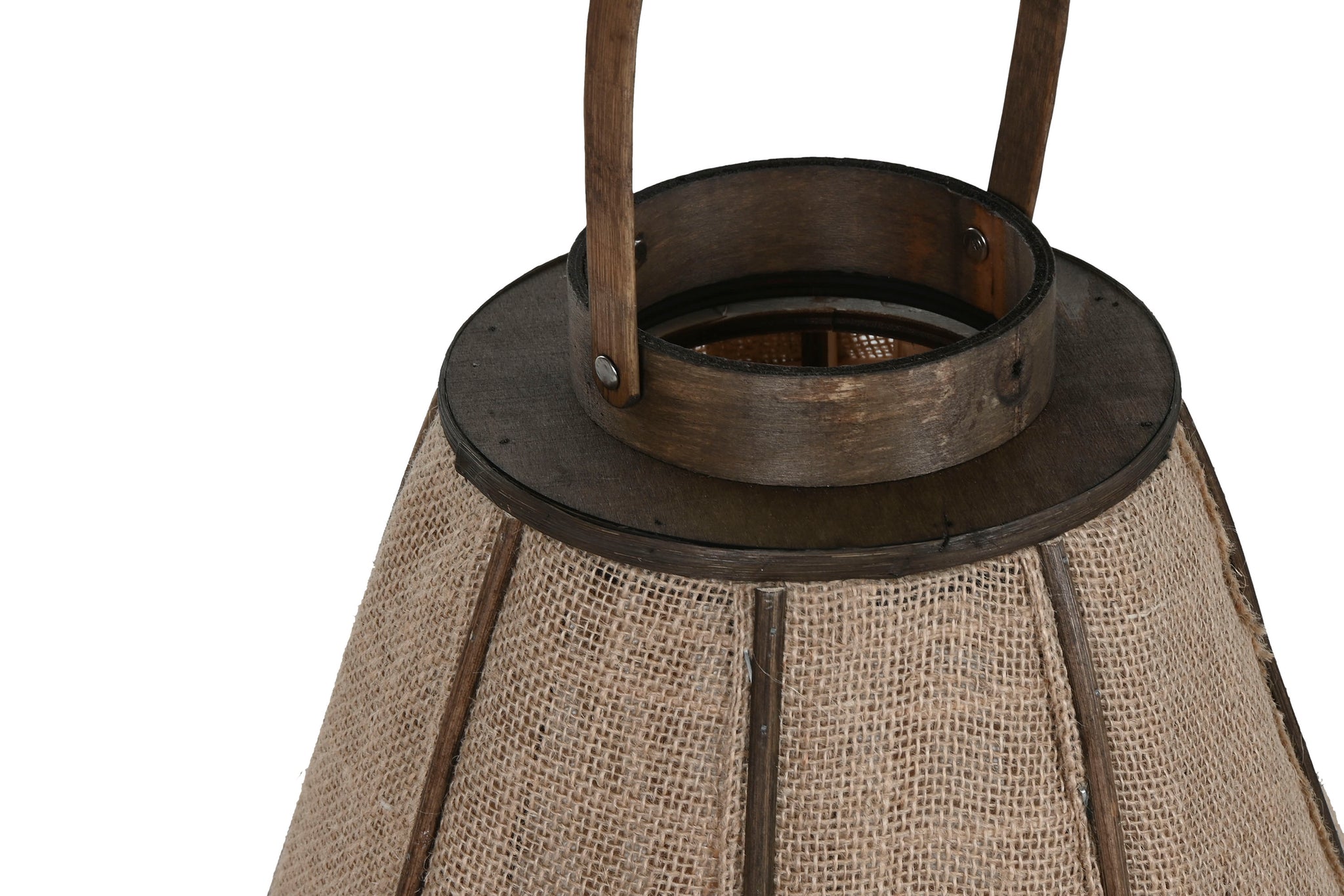 Jute Bamboo Candle Holder 41.5X41.5X72 Natural