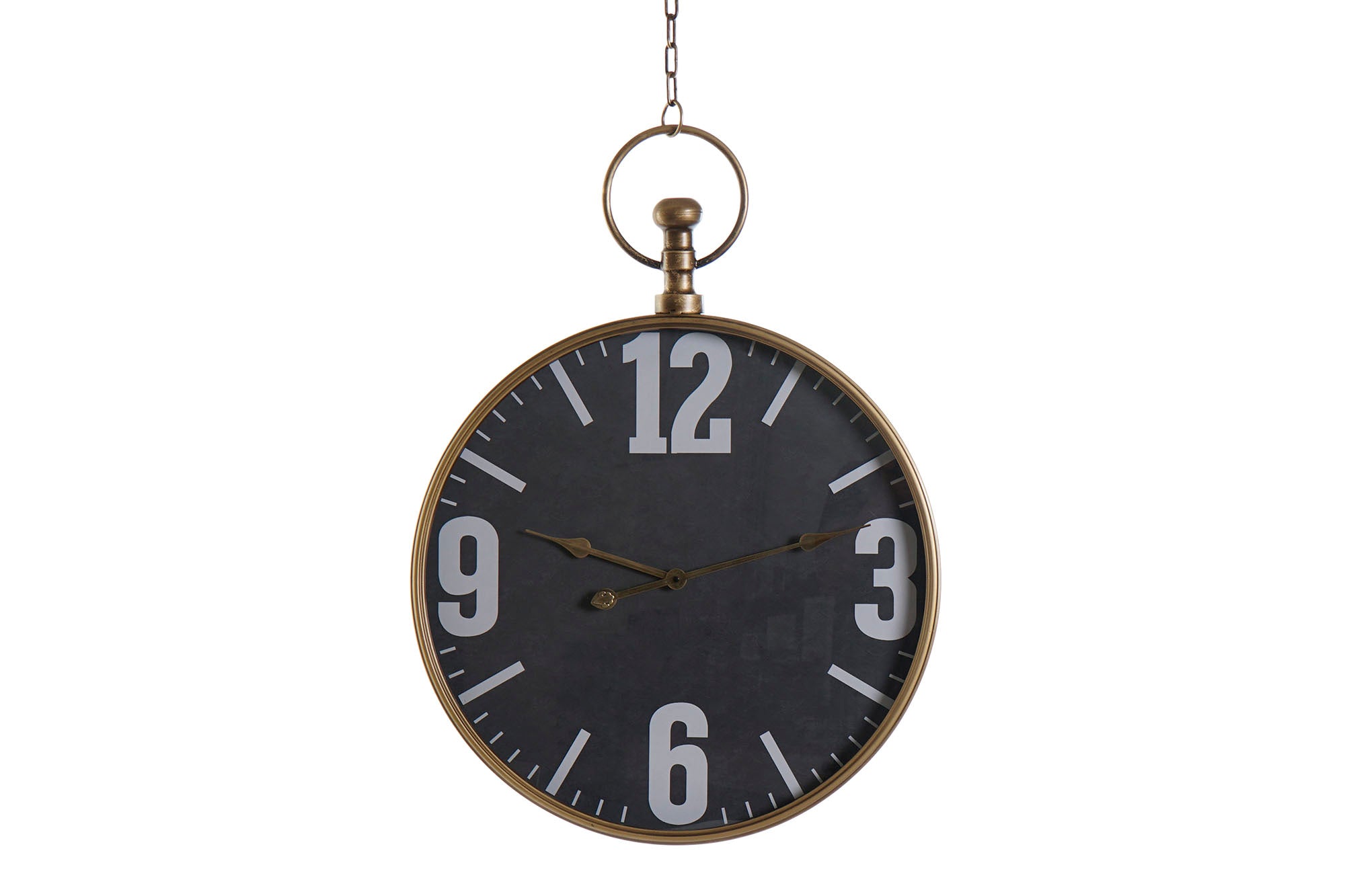 Reloj Hierro Cristal 60X6,5X80 Negro