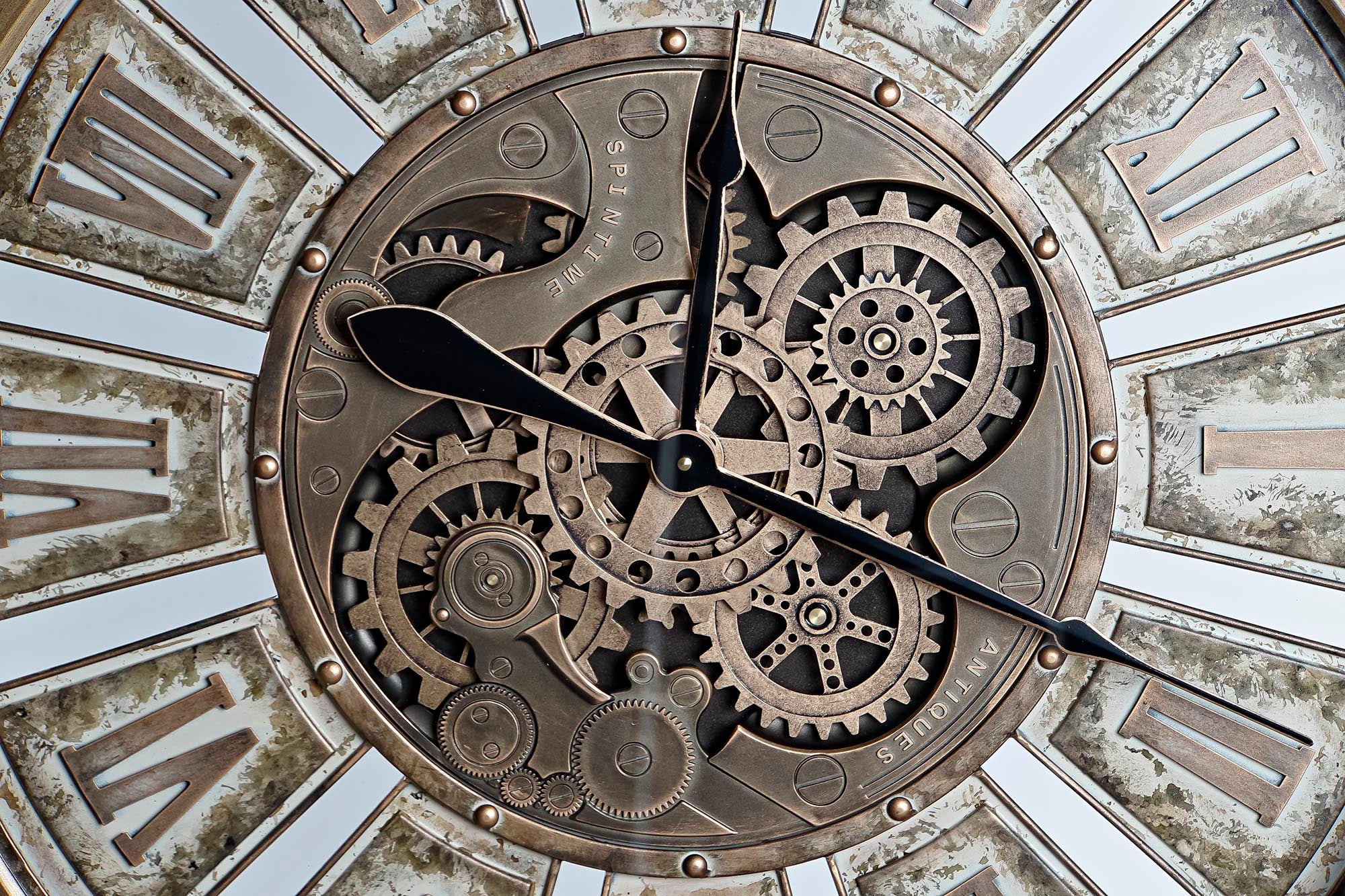 Reloj Pared Hierro Cristal 72X8,5X72 Movimiento