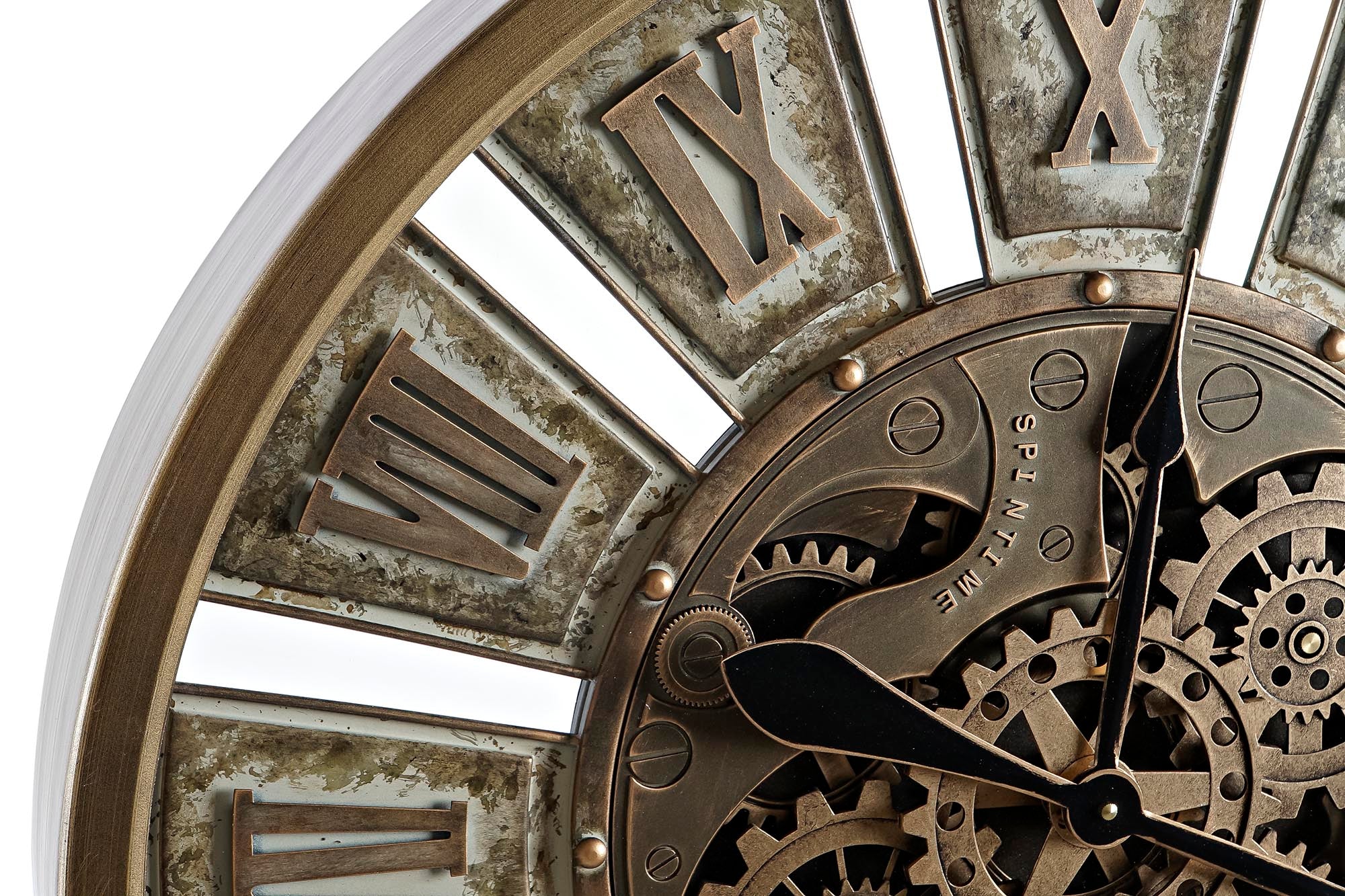 Reloj Pared Hierro Cristal 72X8,5X72 Movimiento