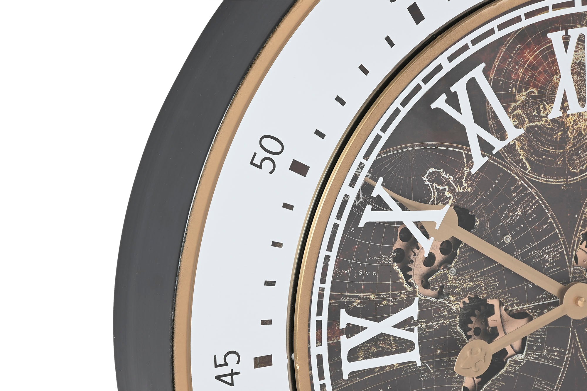 Reloj Pared Hierro Cristal 59X8,5X59 Movimiento