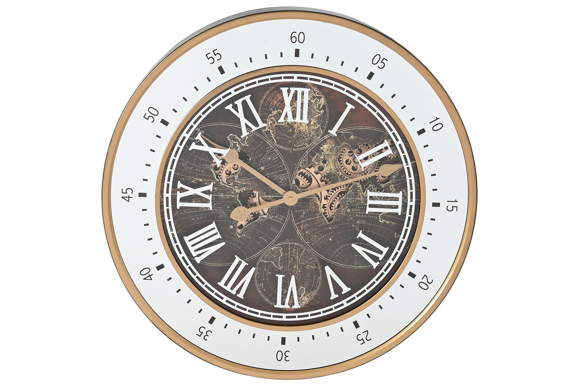 Reloj Pared Hierro Cristal 59X8,5X59 Movimiento