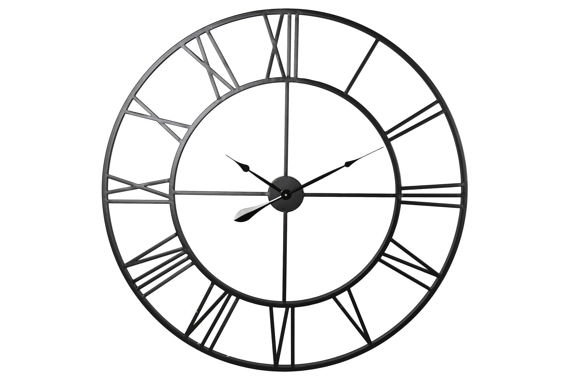 Reloj Pared Metal 100X3X100 Negro
