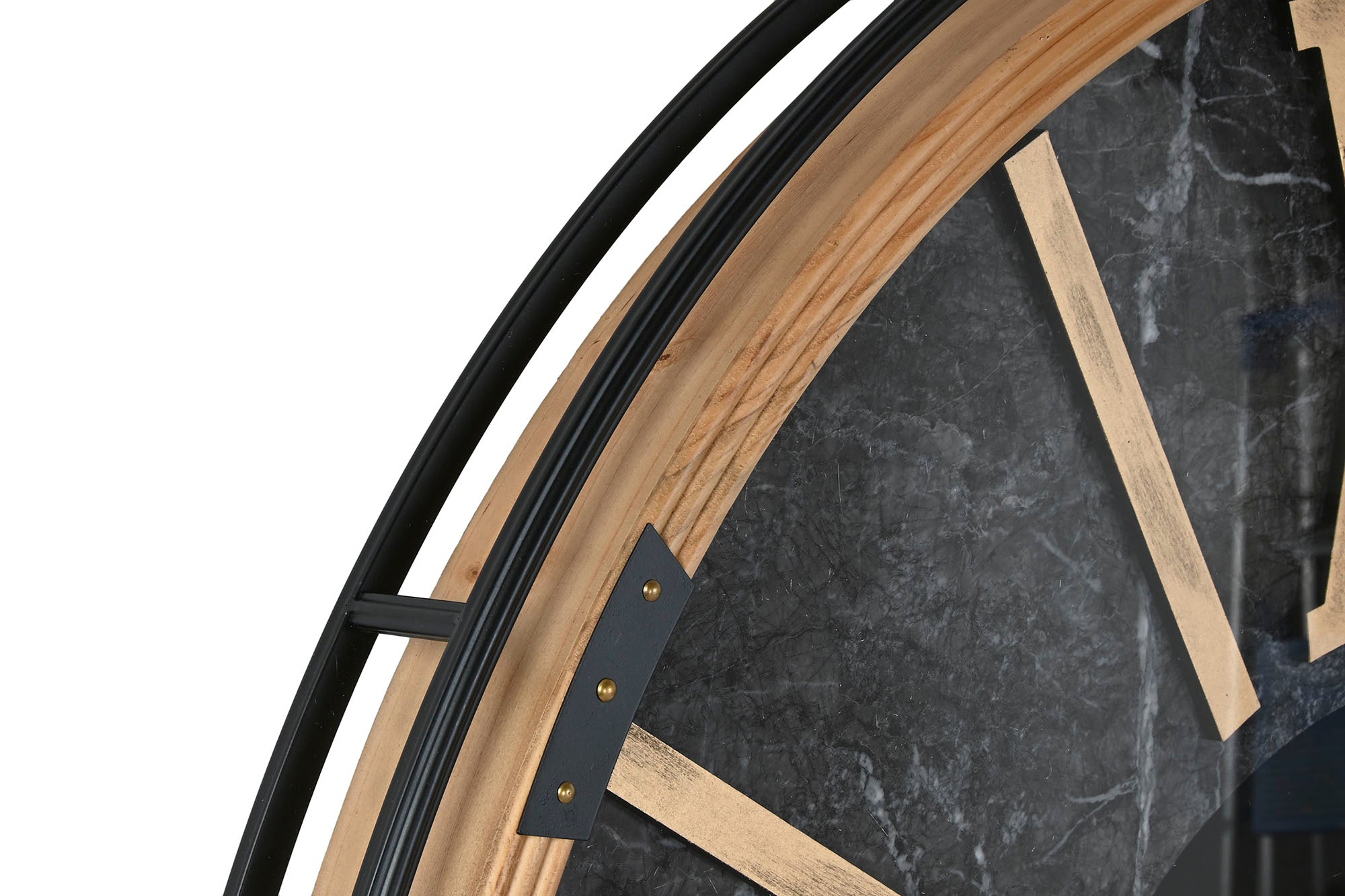 Reloj Pared Metal Cristal 127X9X127 Negro