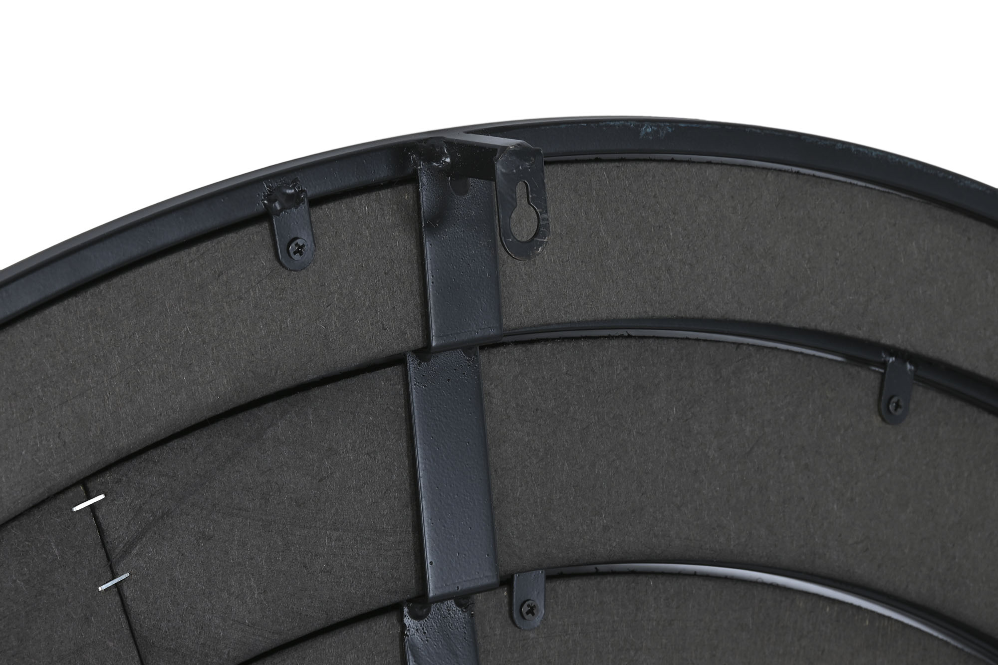 Relógio de parede de vidro metálico 108x8,5x108 3D preto