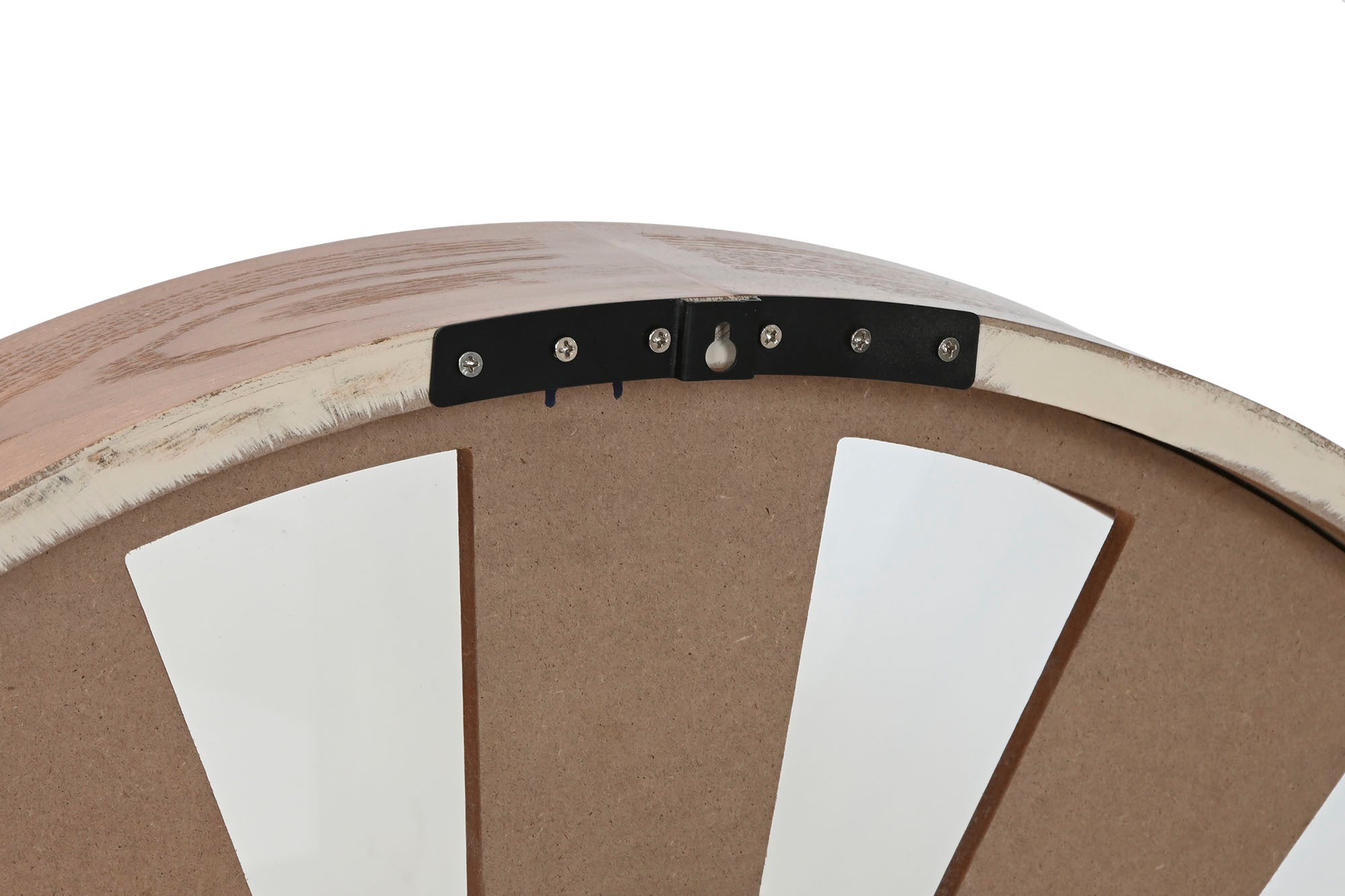 Reloj Pared Madera Metal 80X9,5X80 Movimiento