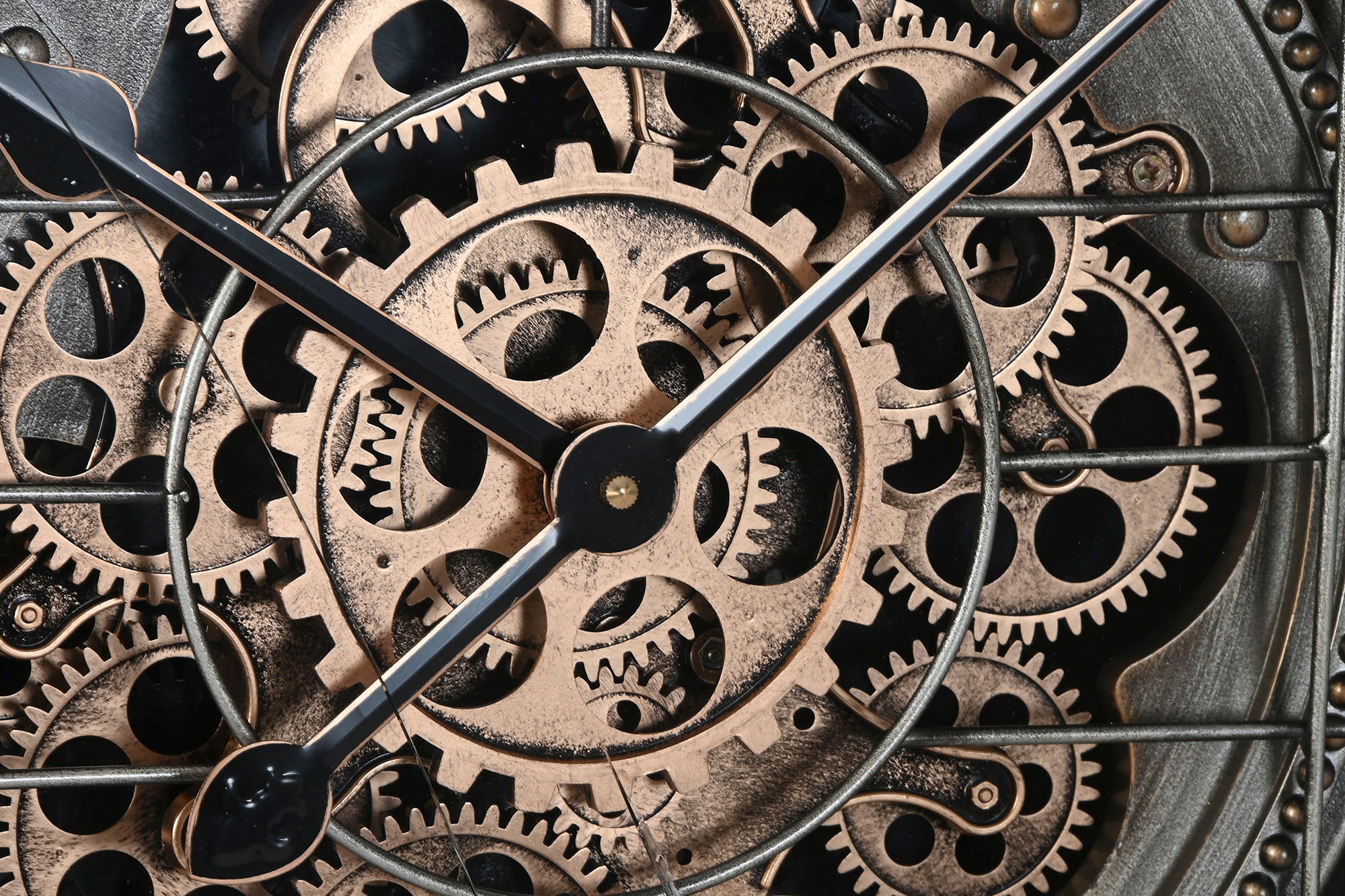 Reloj Pared Hierro 66,5X8,5X66,5 Movimiento