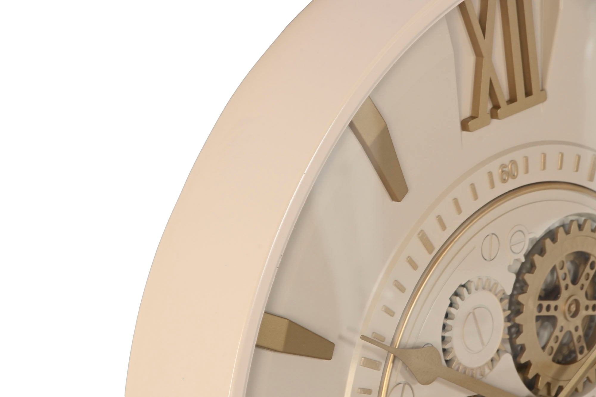 Reloj Pared Hierro Cristal 59X8X59 Movimiento