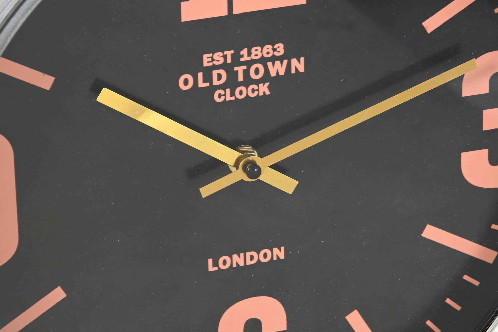 Reloj Pared Metal 87X17X52,5 Avion Plateado