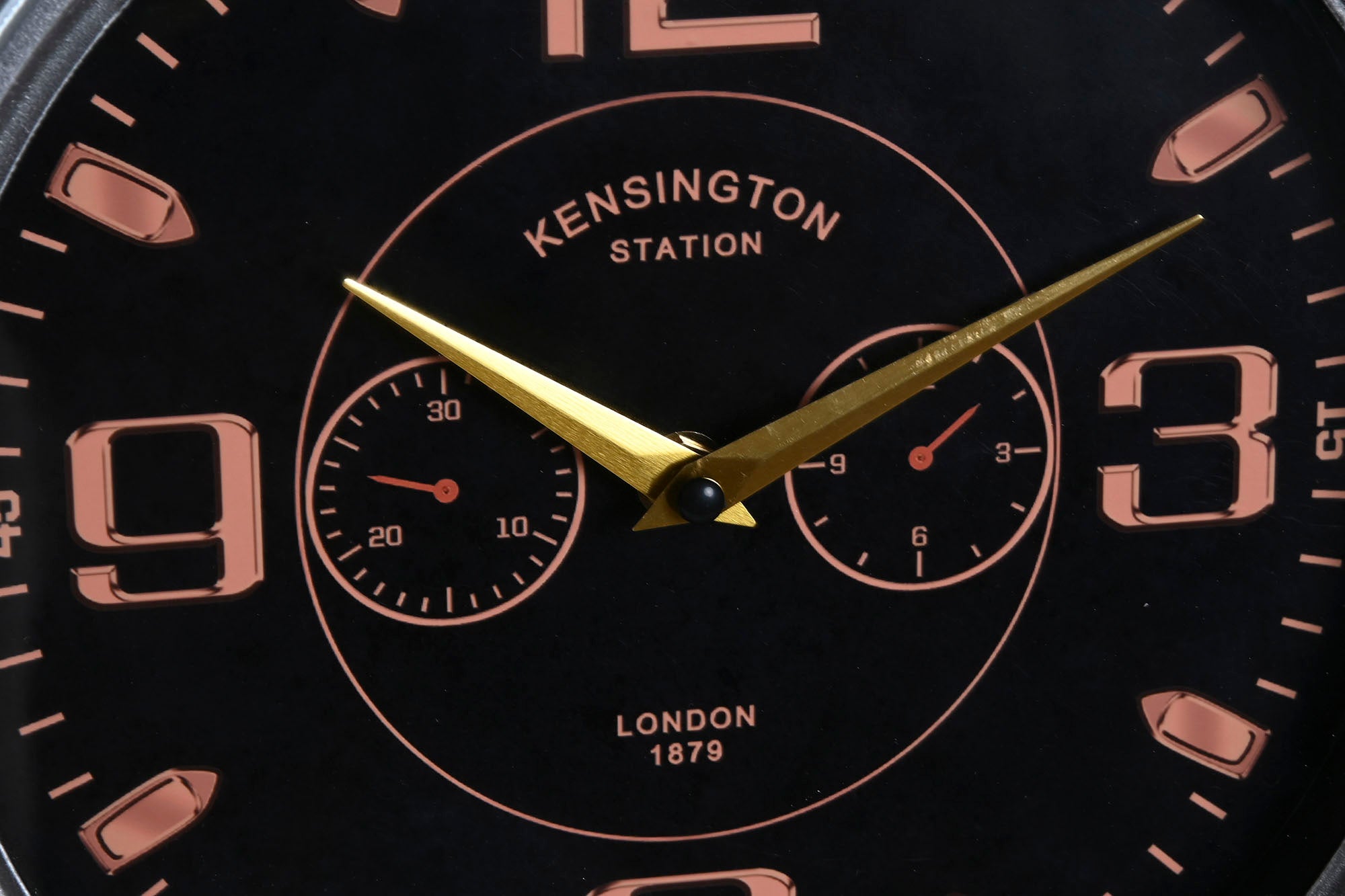 Reloj Pared Metal 50X10,5X49,5 Avion Plateado