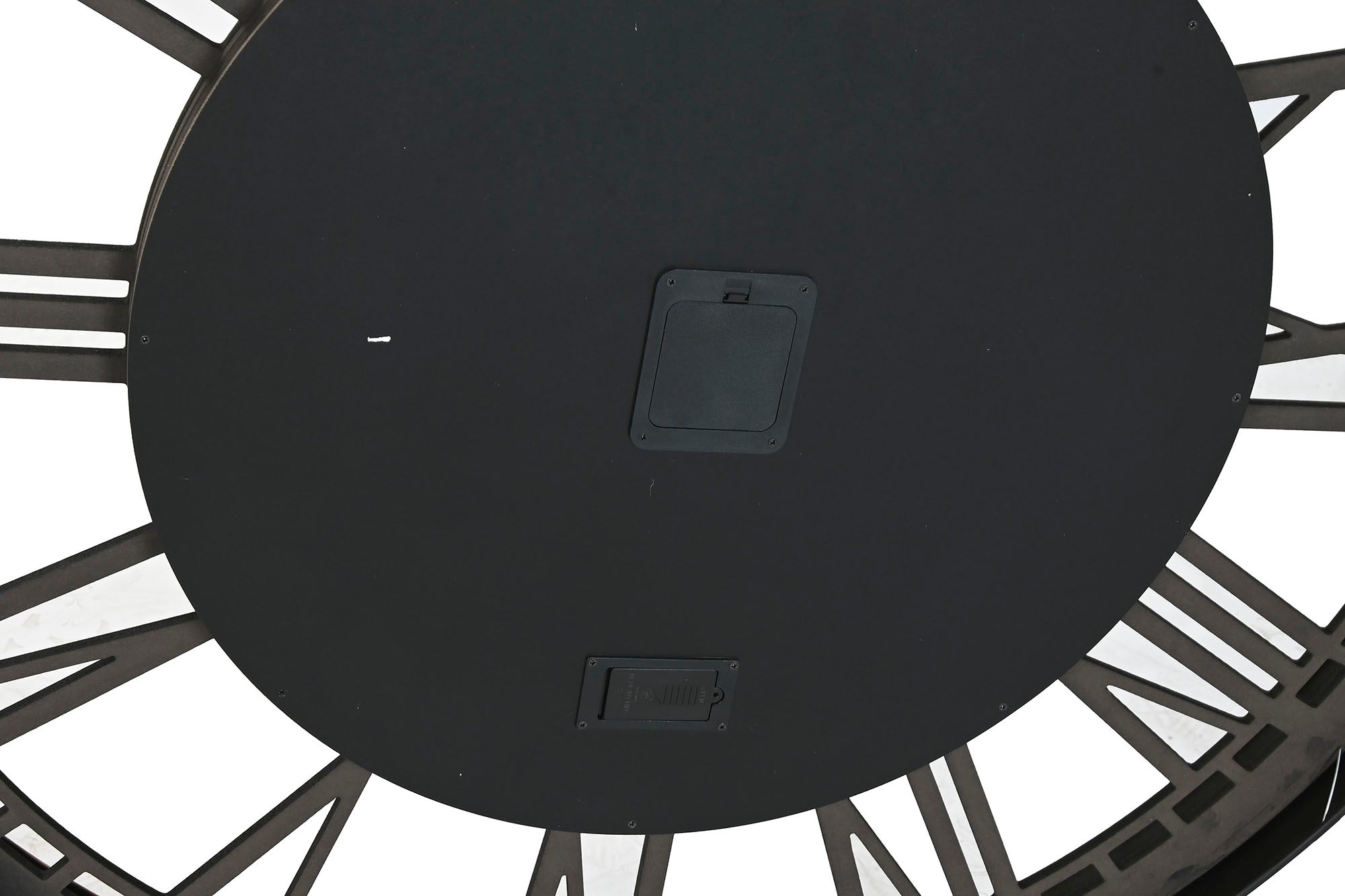 Reloj Pared Metal Cristal 100X9X100 Negro