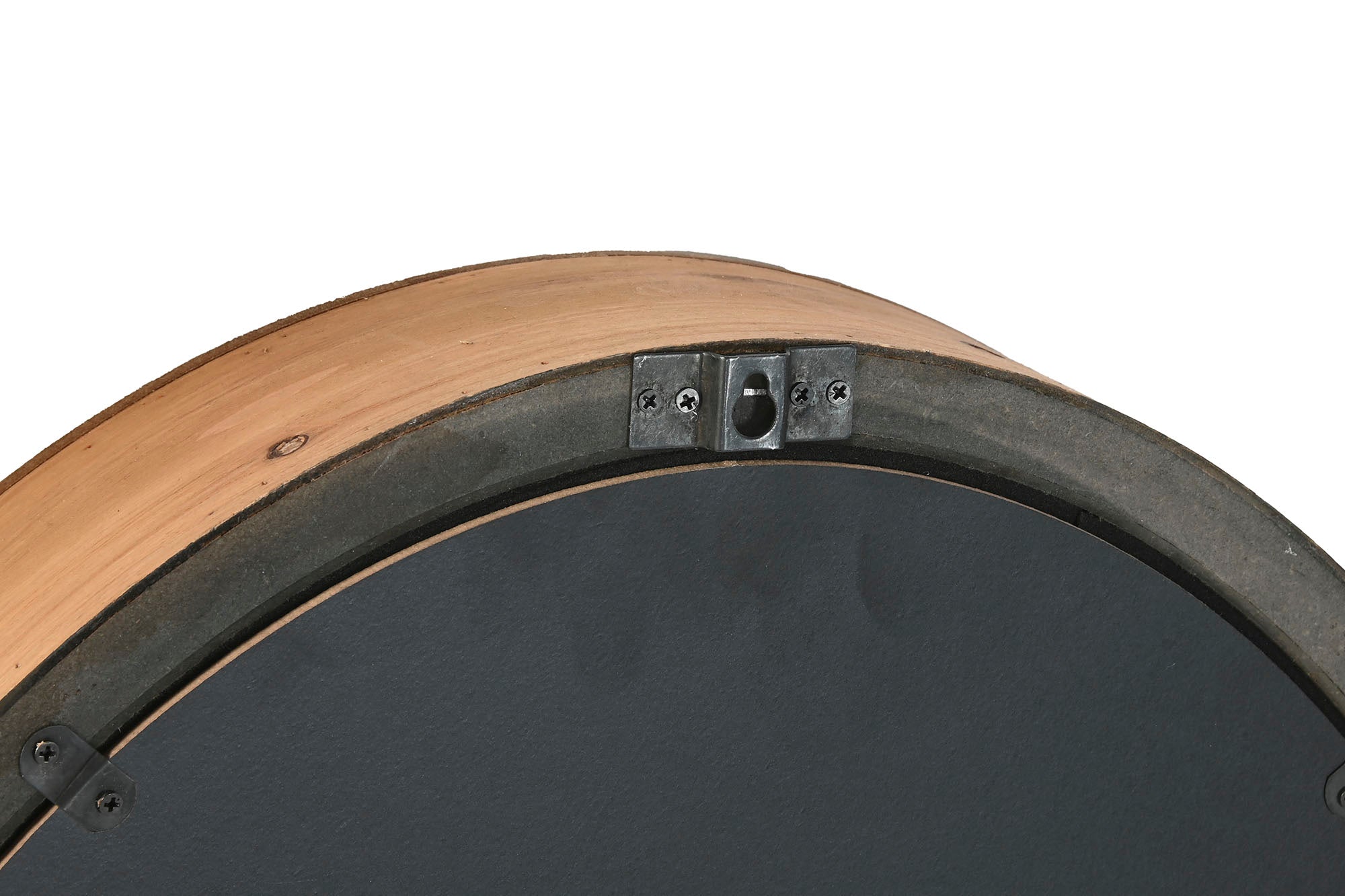 Reloj Pared Pino Metal 50X8X68 Movimiento Plateado