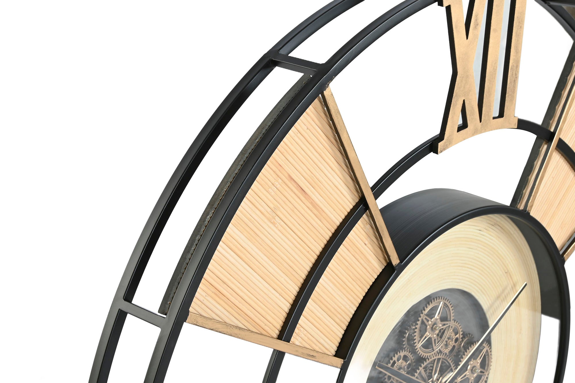 Reloj Pared Metal Ratan 100X9X100 Movimiento