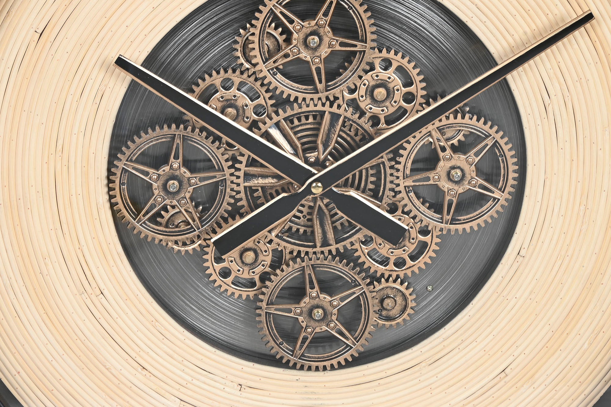 Reloj Pared Metal Ratan 100X9X100 Movimiento